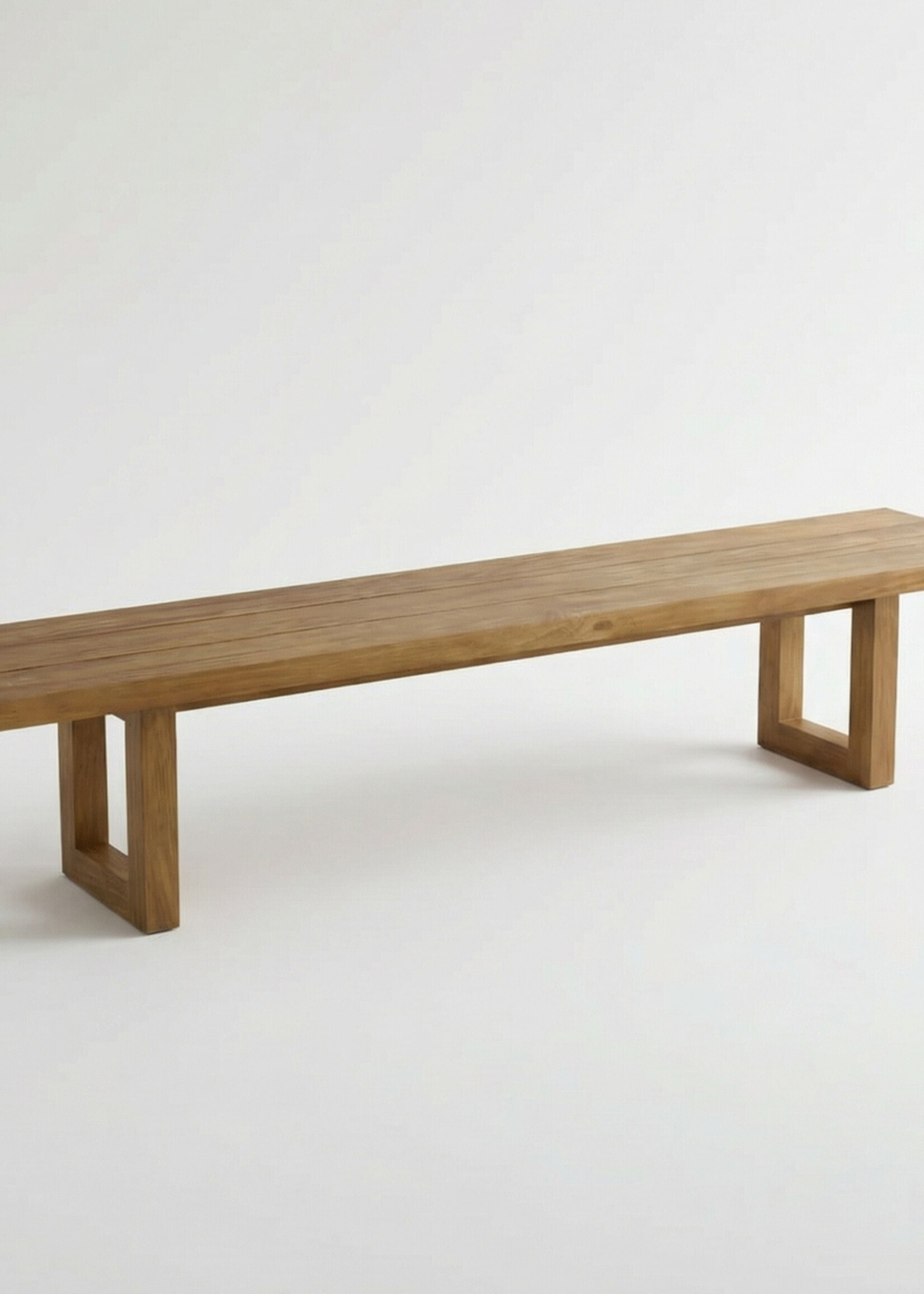 Bazar Bizar Antwerp Bench With Square Foot - Natural - 220
