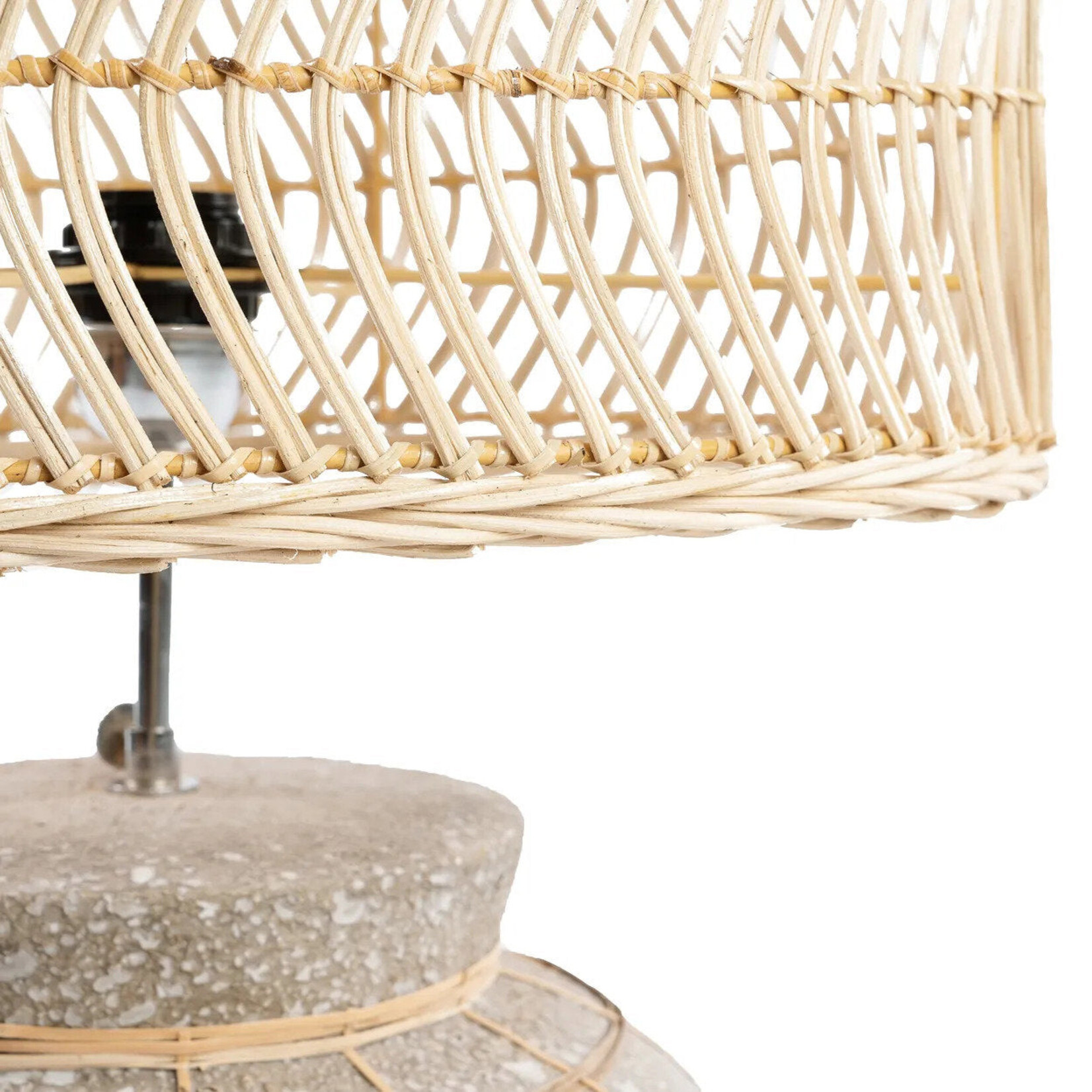Bazar Bizar Antwerp The Kythira Table Lamp - Natural Concrete