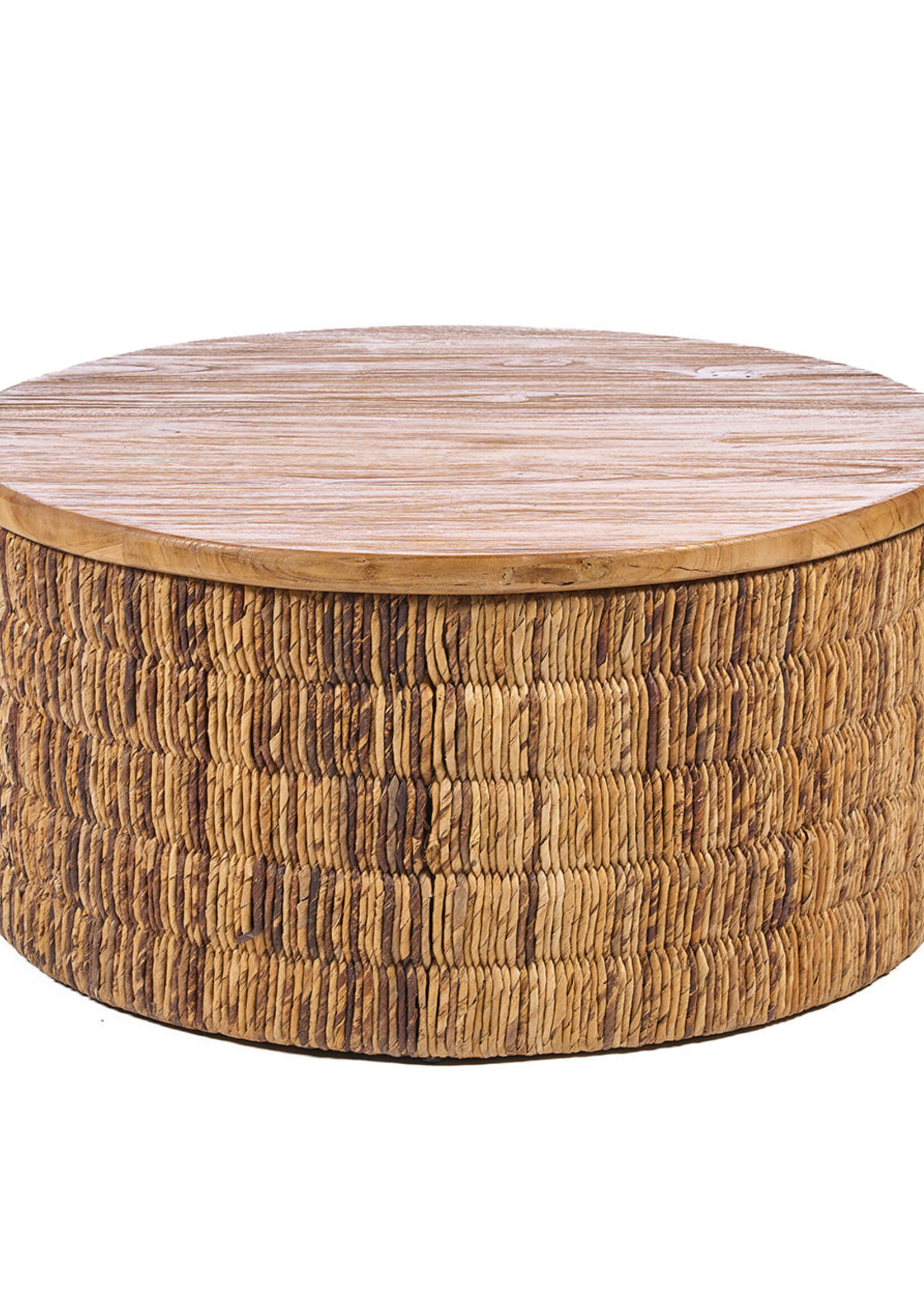 Bazar Bizar Antwerp Abaca Round Natural Magani Coffee Table - Natural