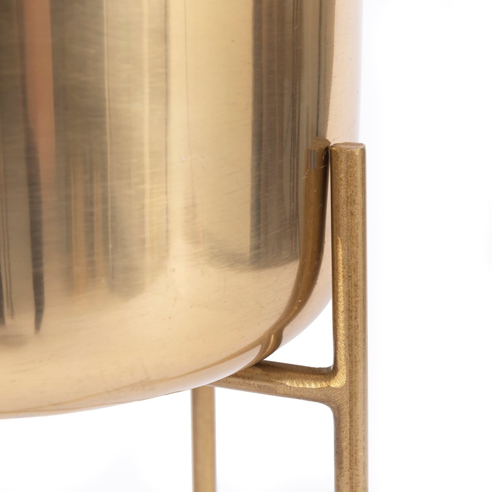 Bazar Bizar The Brass Planter on Stand - Brass - M