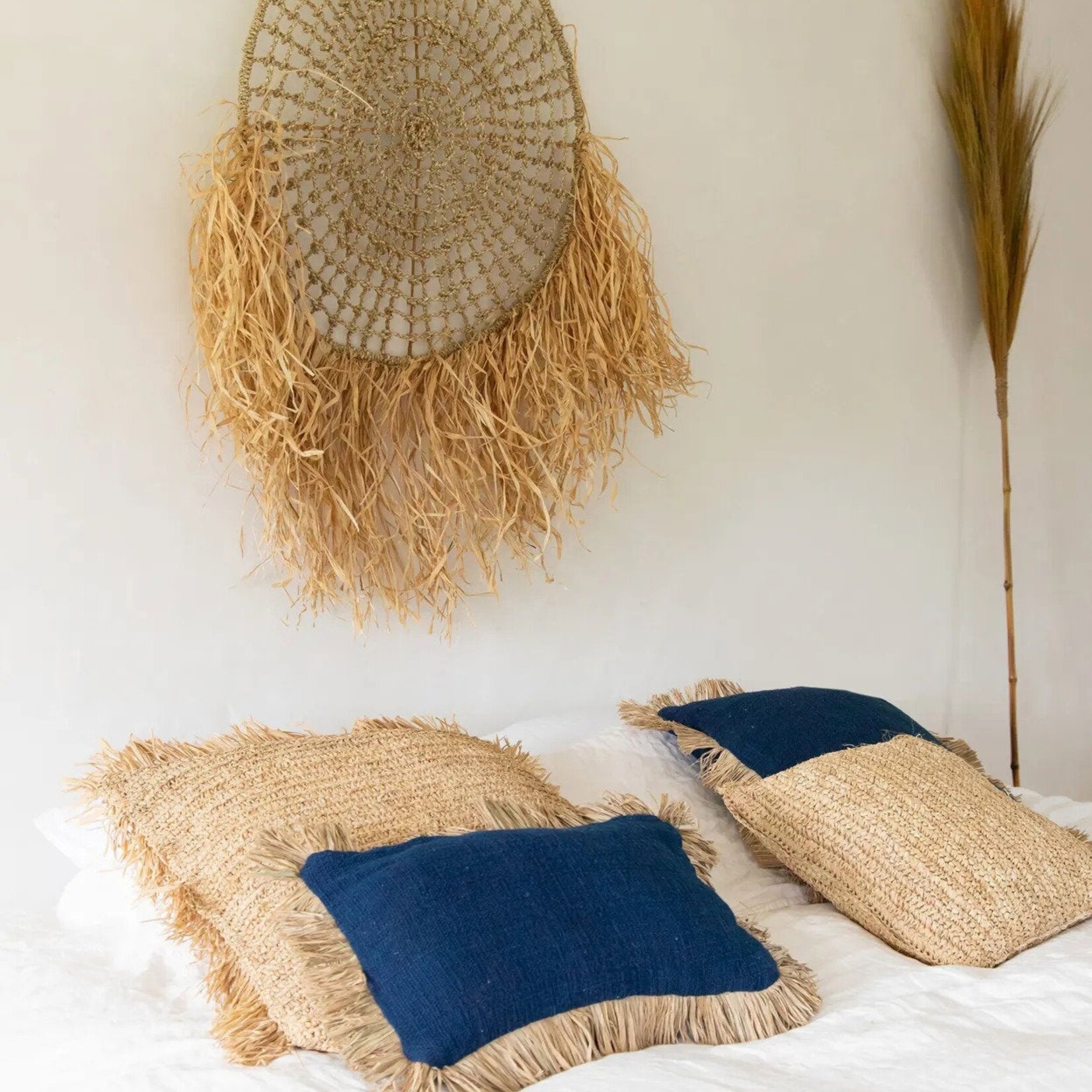 Bazar Bizar Antwerp The Saint Tropez Cushion Cover - Blue Natural - 30x50