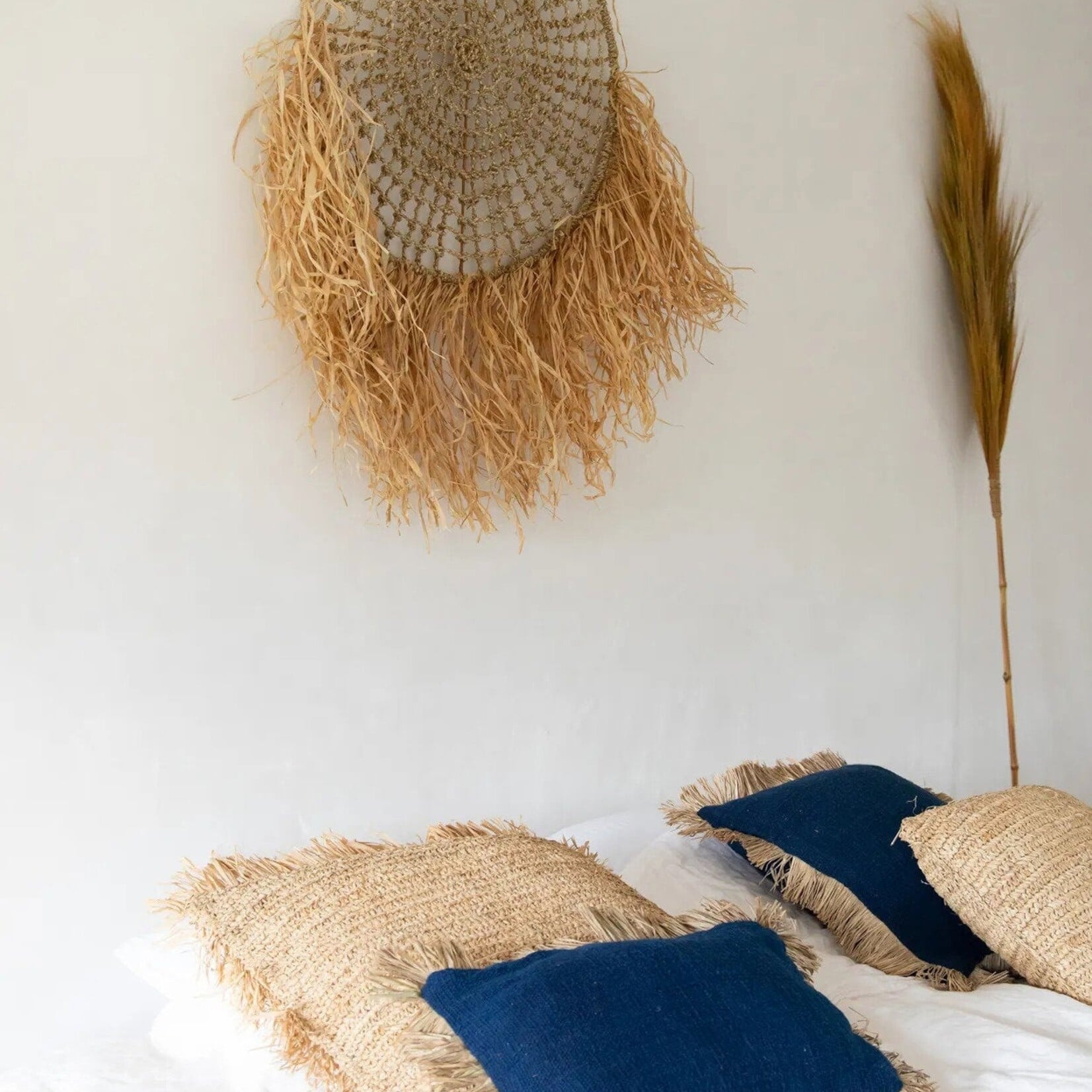 Bazar Bizar Antwerp The Saint Tropez Cushion Cover - Blue Natural - 30x50