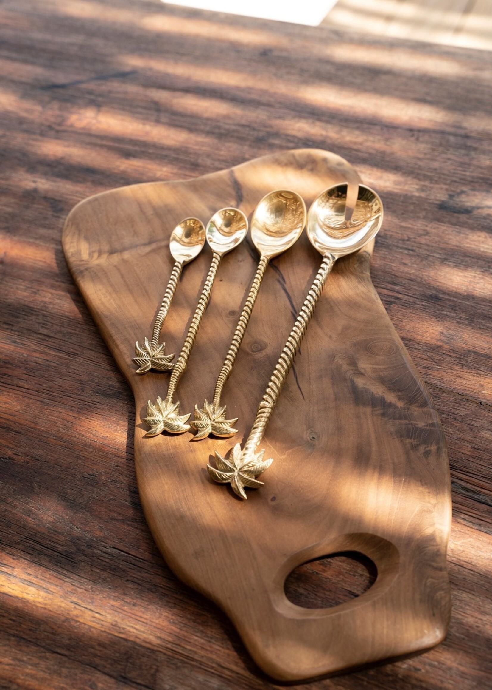 Bazar Bizar Antwerp The Palm Tree Salad Fork - Gold