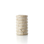 Bazar Bizar Antwerp The Travertine Ripple T-Light Holder - Beige - M