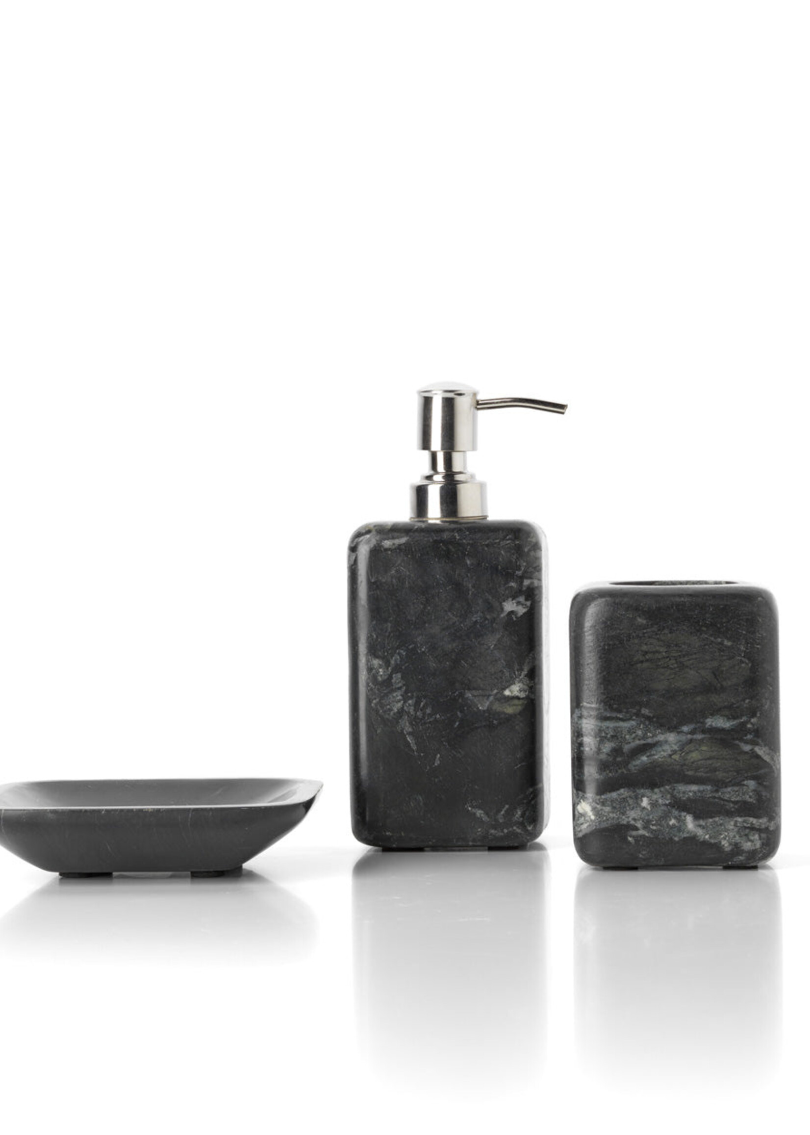 Bazar Bizar Antwerp The Marble Soap Dispenser - Marine Black