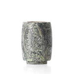 Bazar Bizar Antwerp The Bidasar Marble Candle Holder - Green - High
