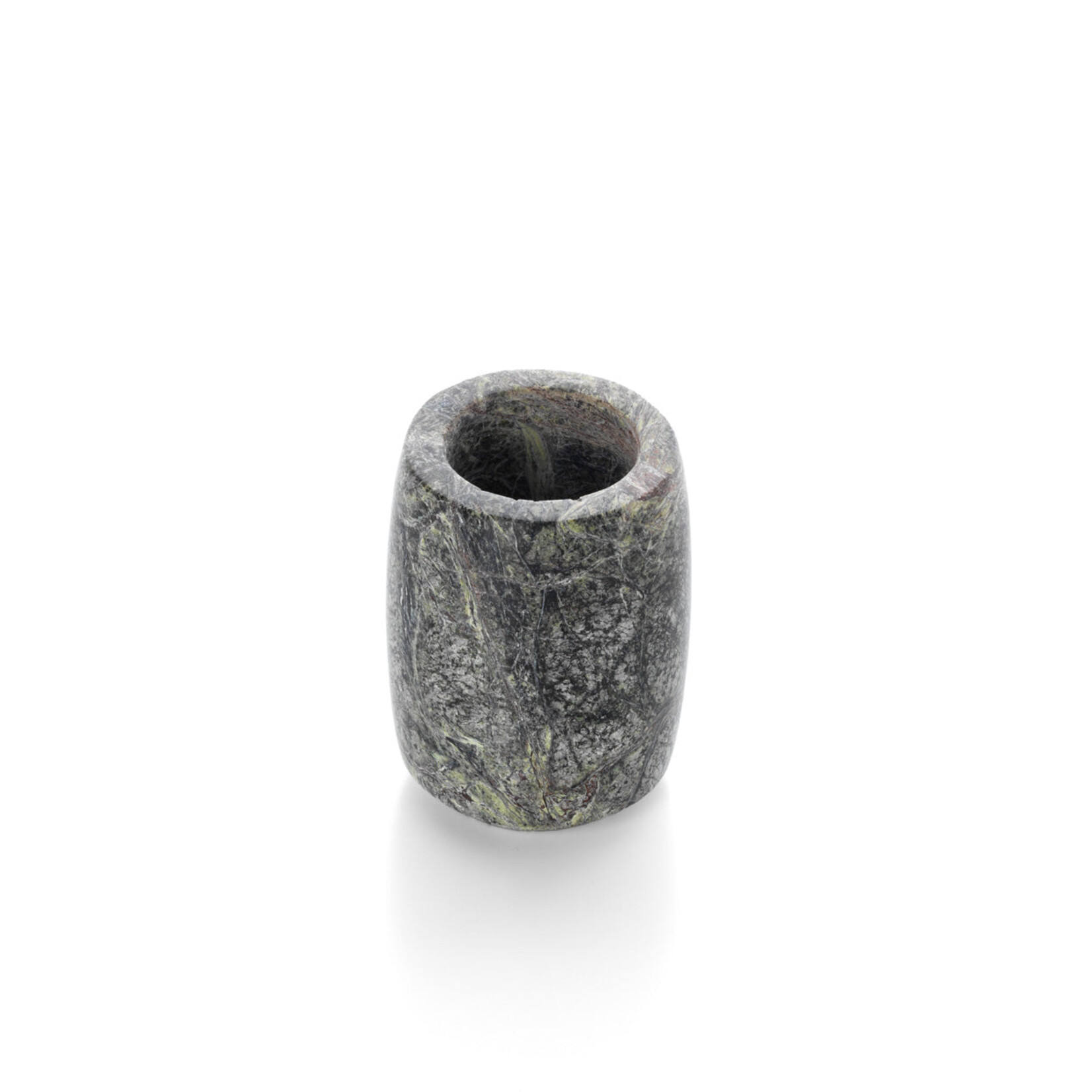 Bazar Bizar Antwerp The Bidasar Marble Candle Holder - Green - High