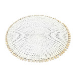 Bazar Bizar Antwerp The Seagrass Shell Placemat - White