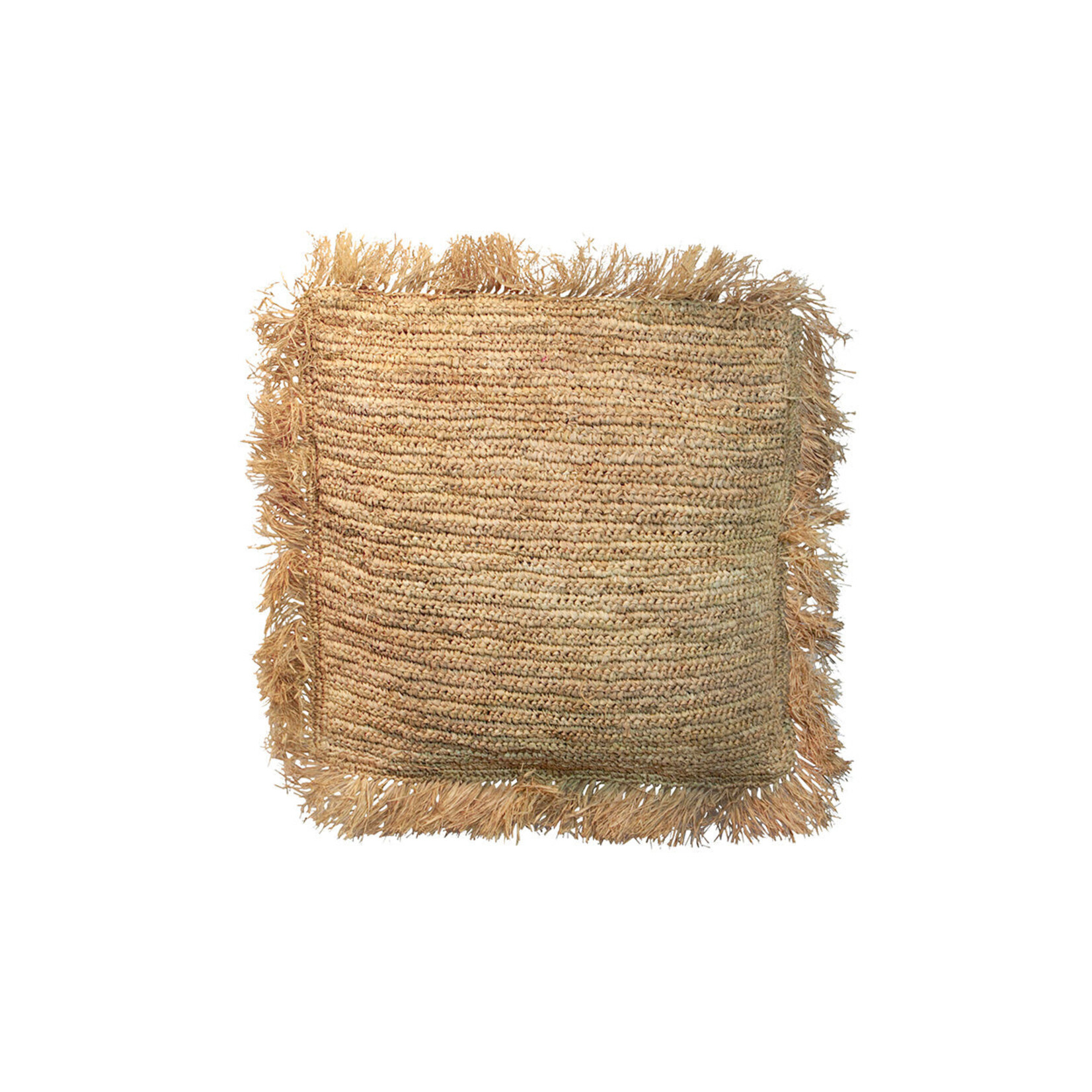 Bazar Bizar Antwerp The Raffia Cushion Cover Square - Natural - 40x40