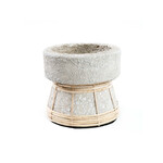 Bazar Bizar Antwerp The Serene Candle Holder - Concrete Natural - S
