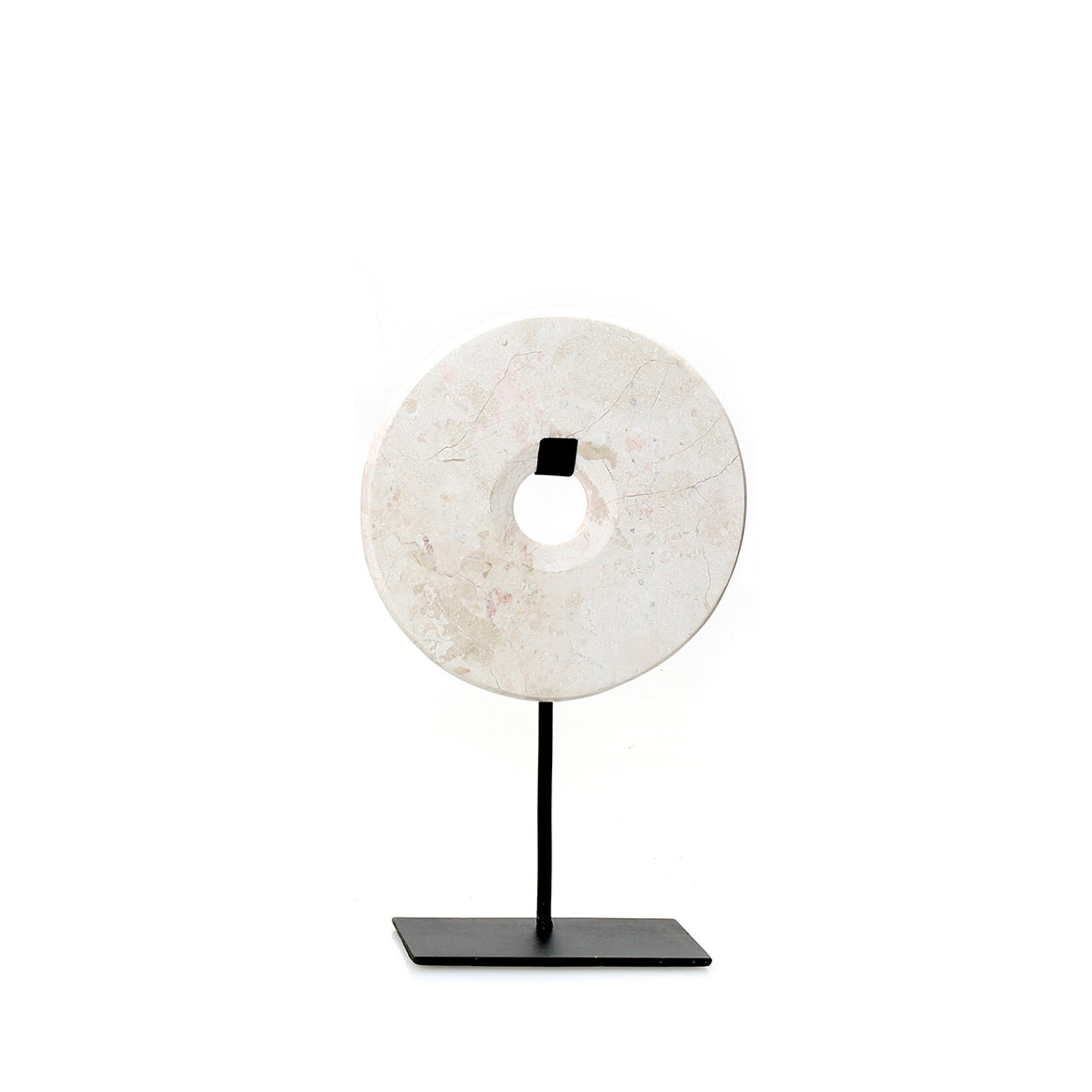 Bazar Bizar Antwerp The Marble Disc on Stand - White - S