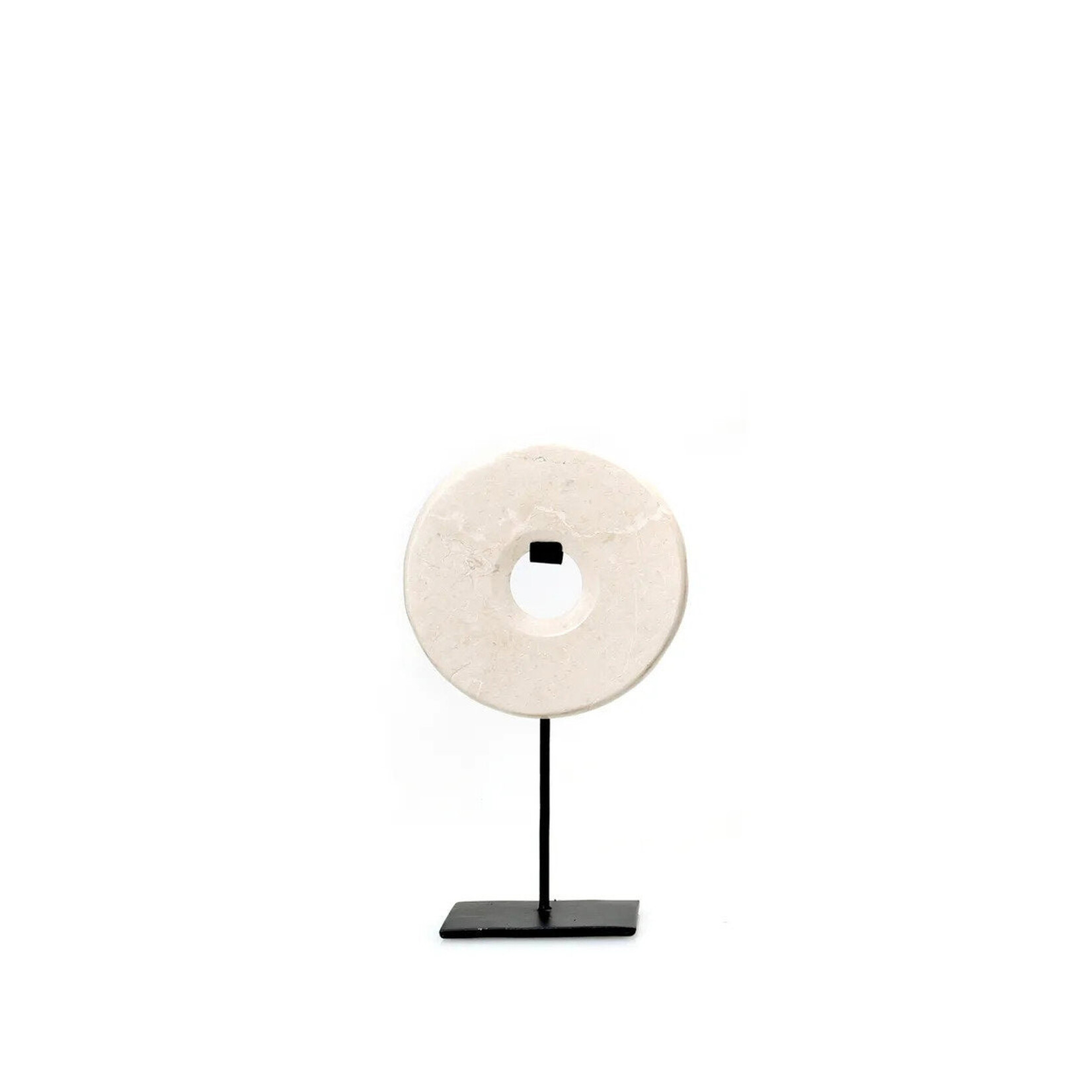 Bazar Bizar Antwerp The Marble Disc on Stand - White - S