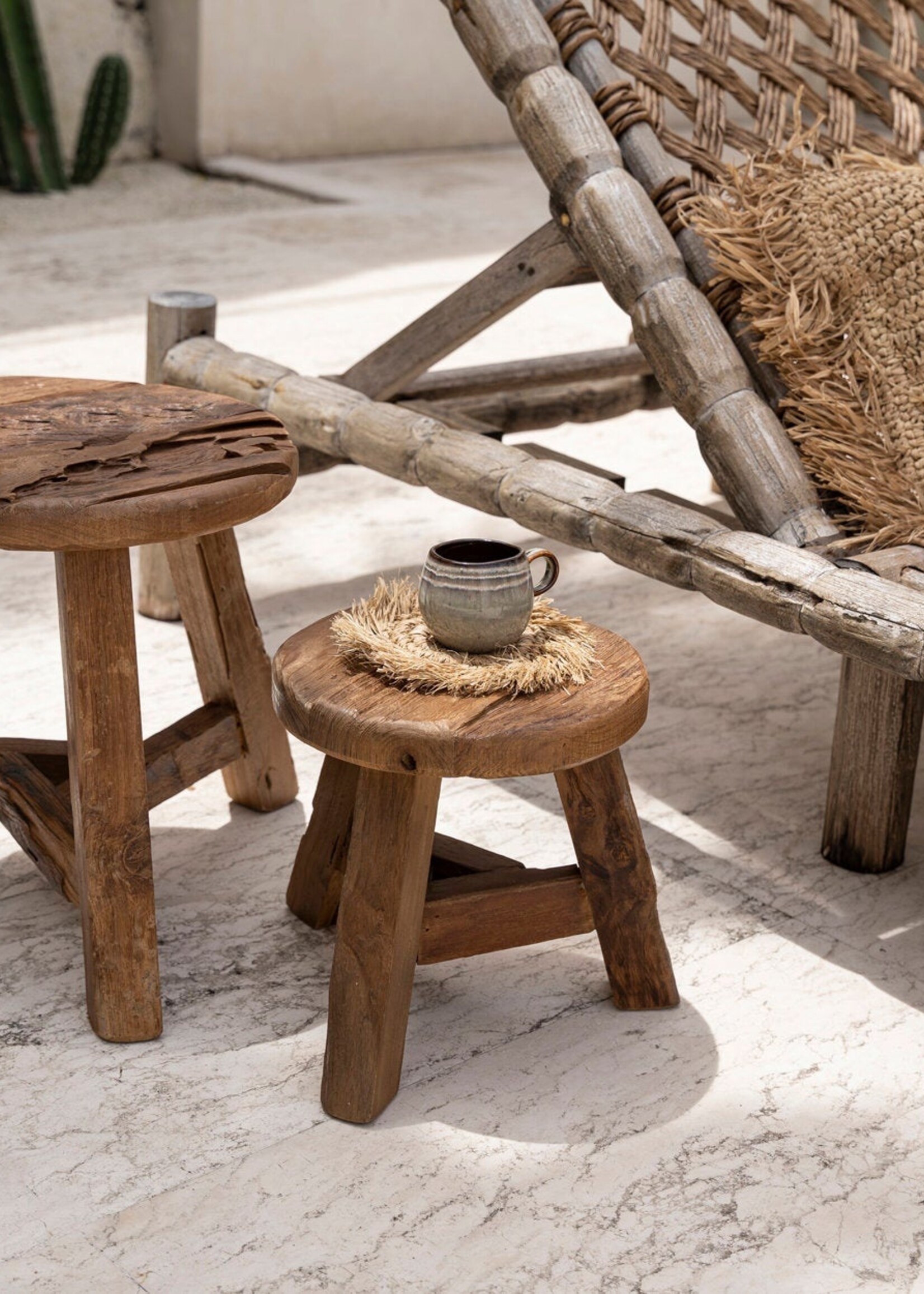 Bazar Bizar Antwerp The Yatai Stool - Natural - L