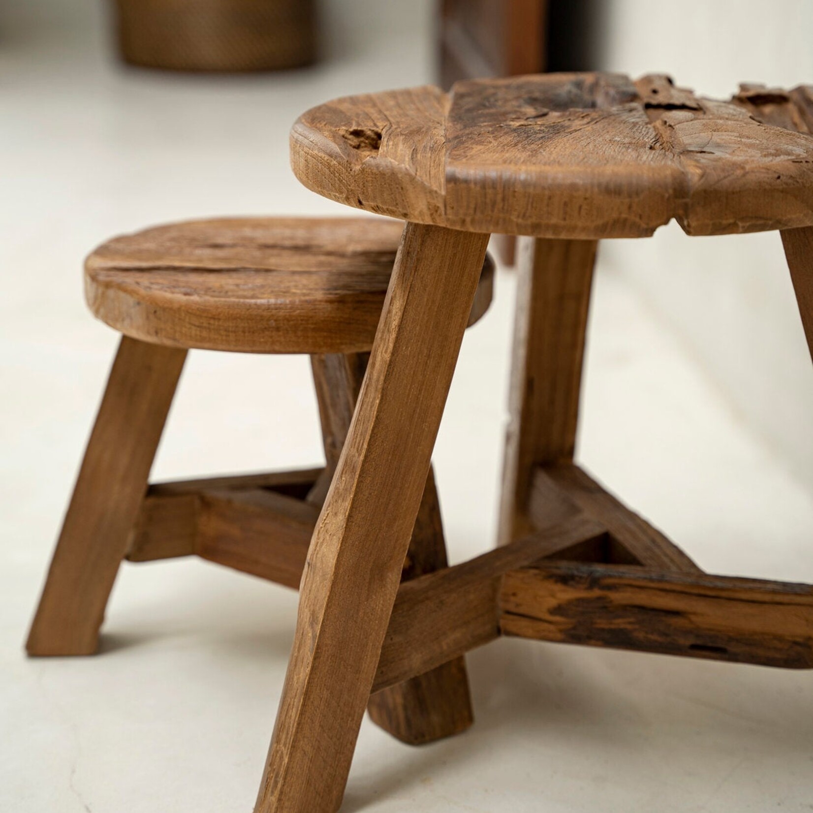 Bazar Bizar Antwerp The Yatai Stool - Natural - M