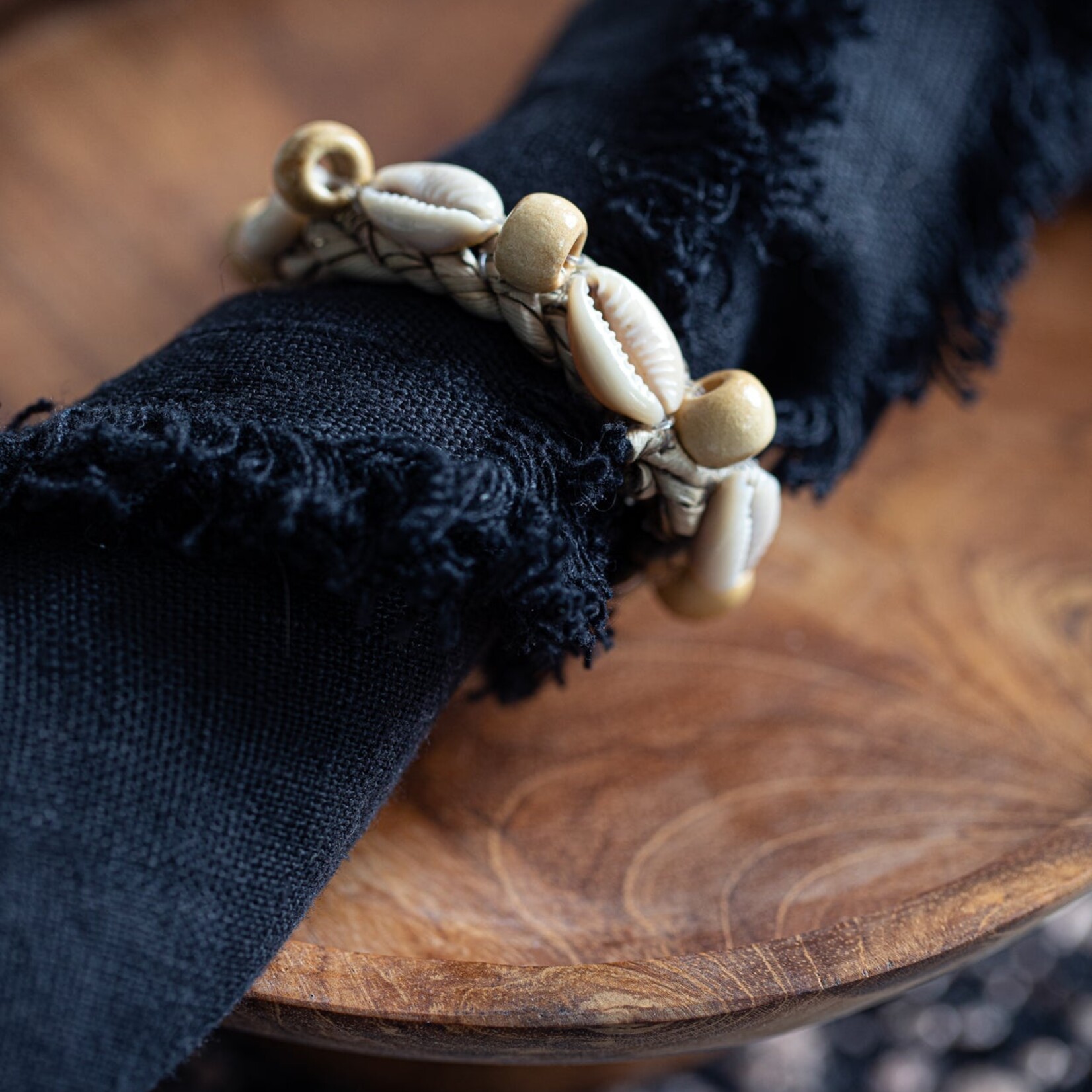 Bazar Bizar Antwerp The Shell Napkin Ring - Set of 4