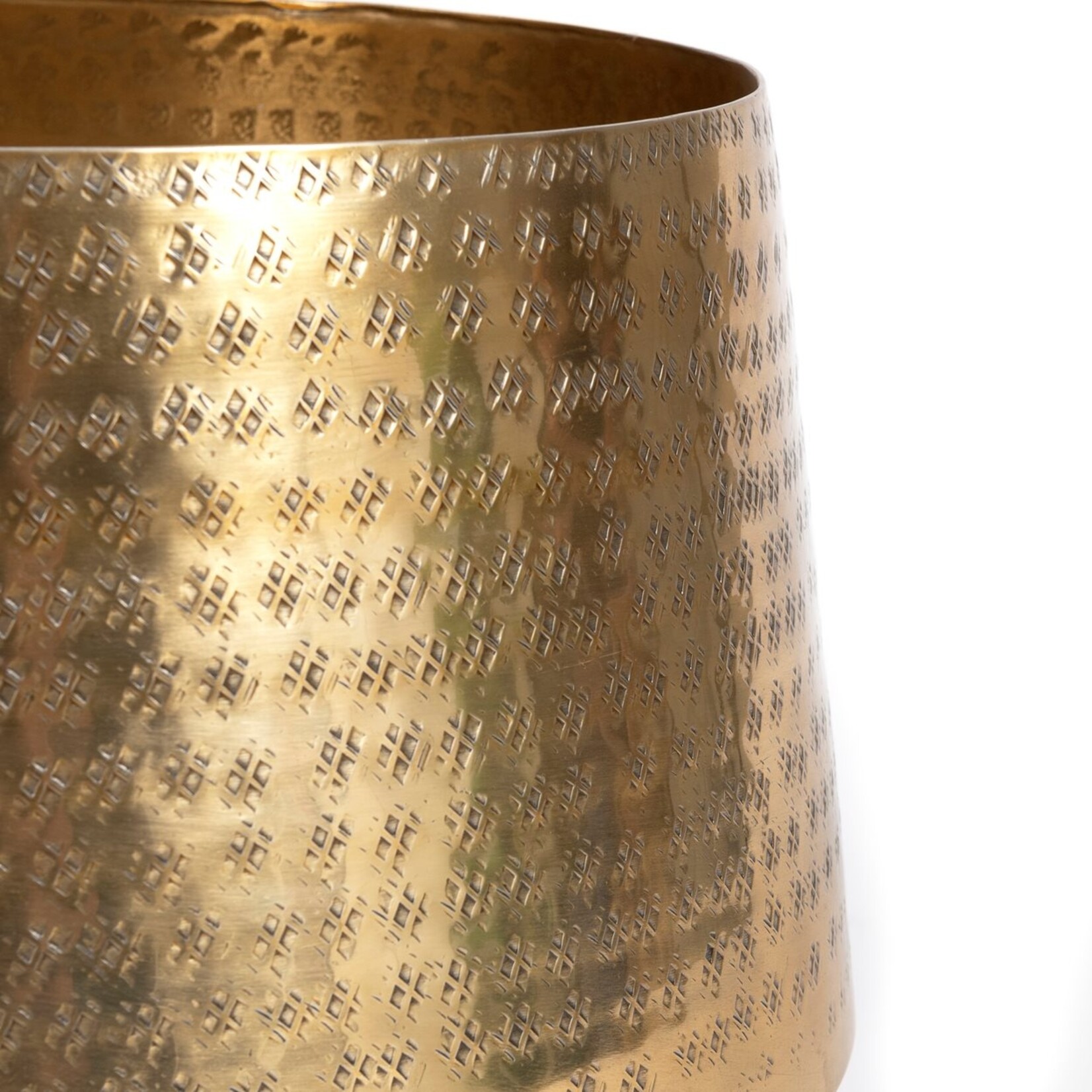 Bazar Bizar Antwerp The Hammered Planter - Brass - XL