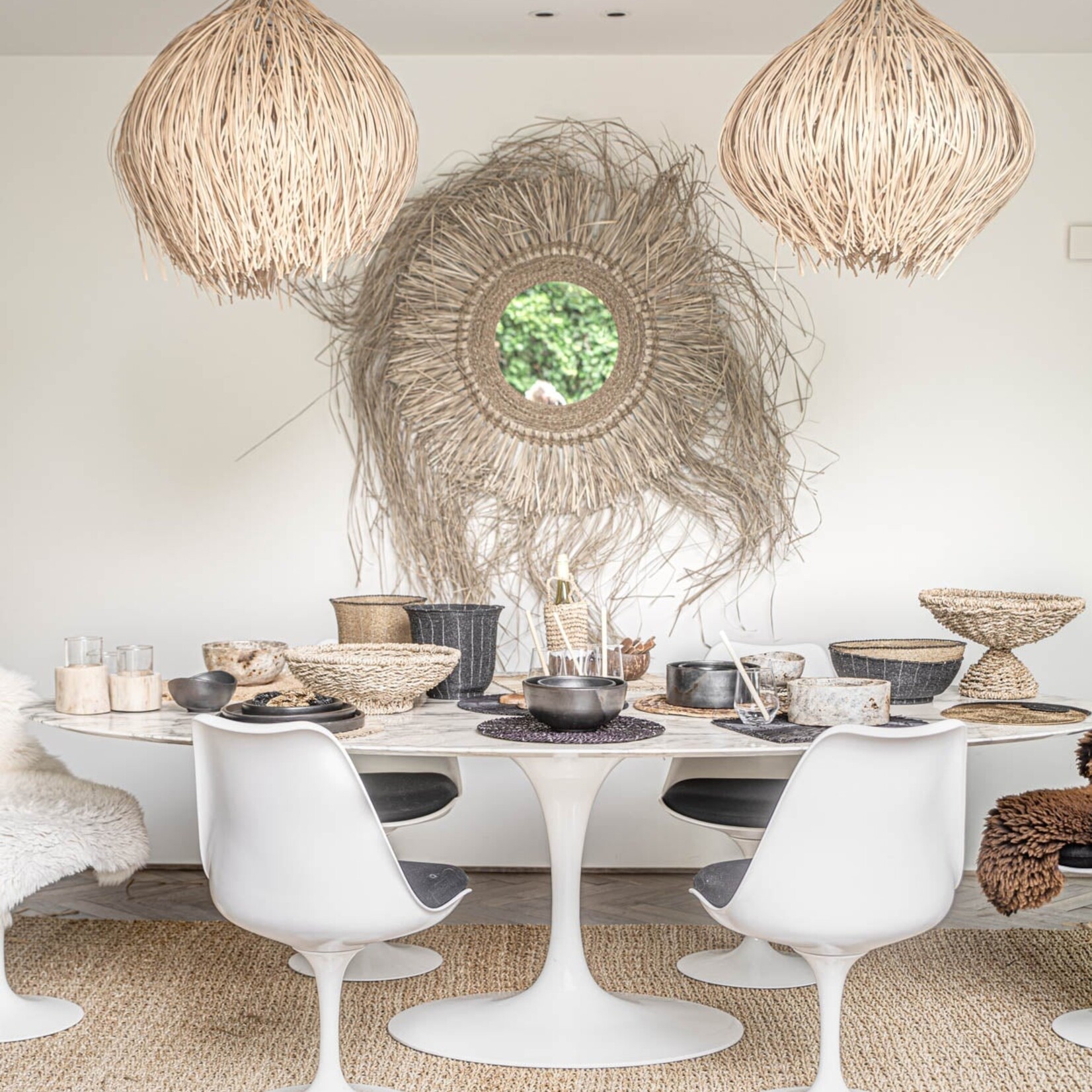 Bazar Bizar Antwerp The Shaggy Fig Pendant - Natural - L