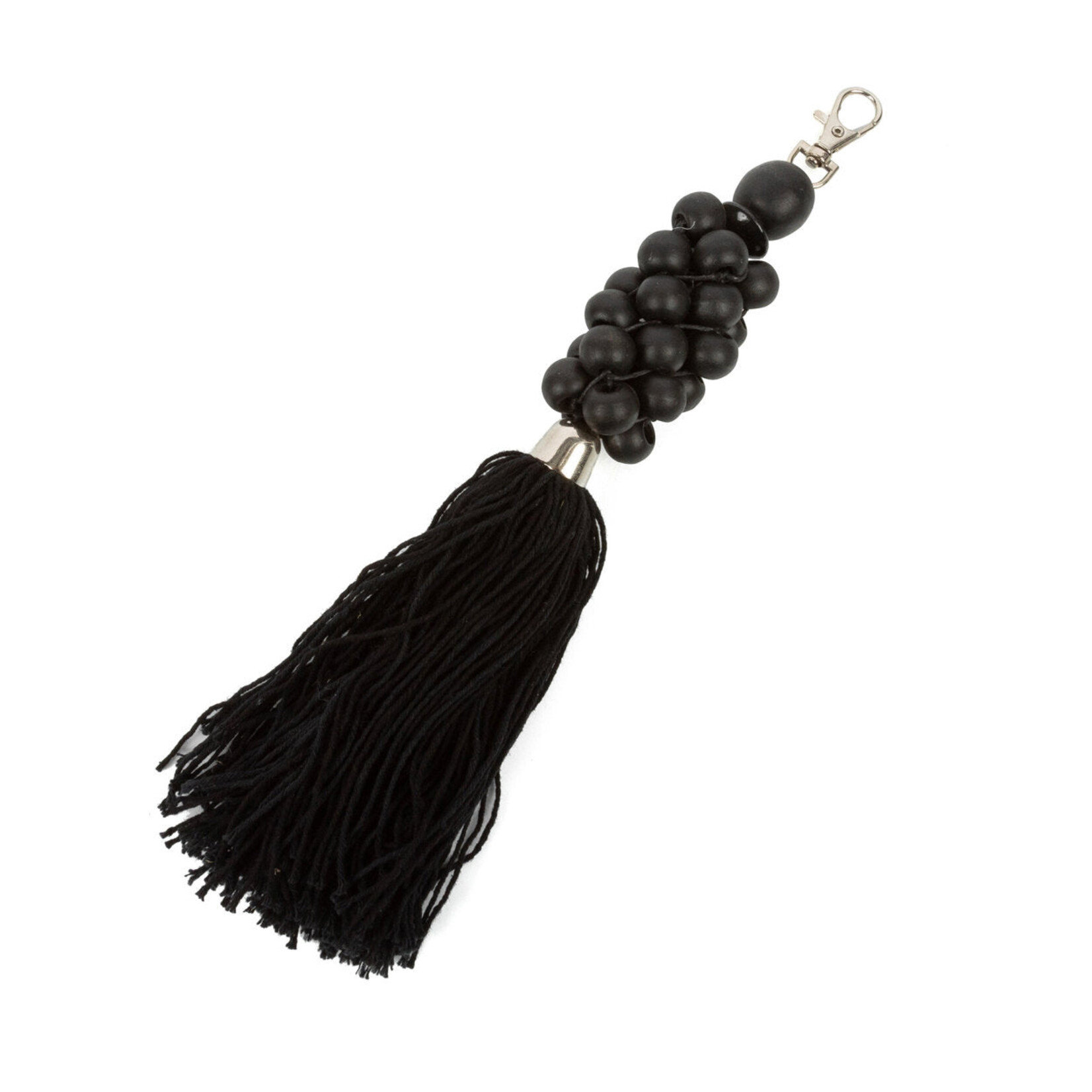 Bazar Bizar Antwerp The Wooden Beads Keychain - Black