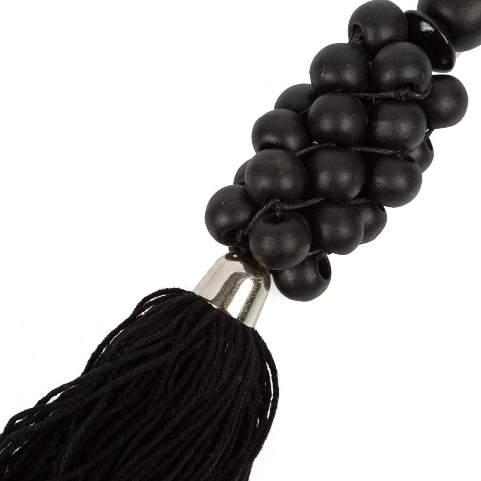 Bazar Bizar Antwerp The Wooden Beads Keychain - Black