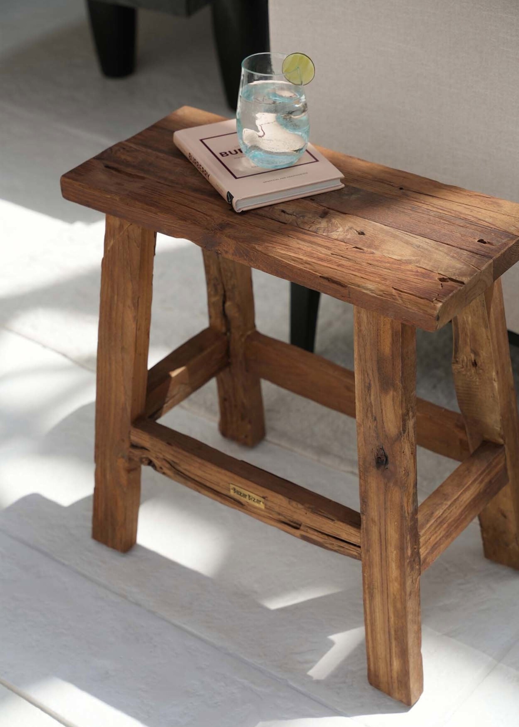 Bazar Bizar Antwerp The Fab Rustic Stool - Natural