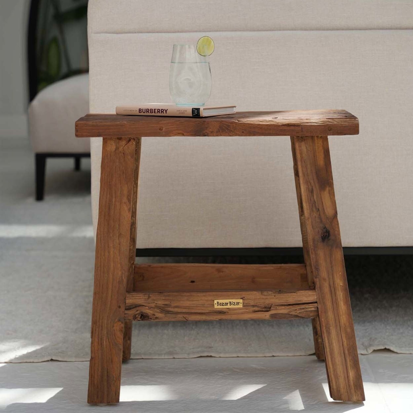 Bazar Bizar Antwerp The Fab Rustic Stool - Natural