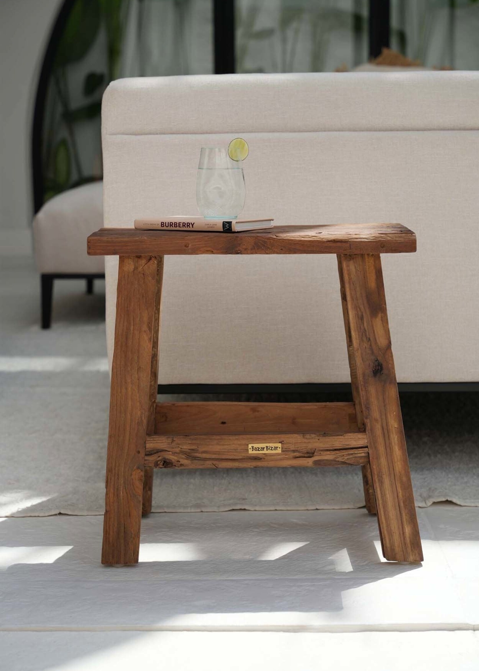 Bazar Bizar Antwerp The Fab Rustic Stool - Natural