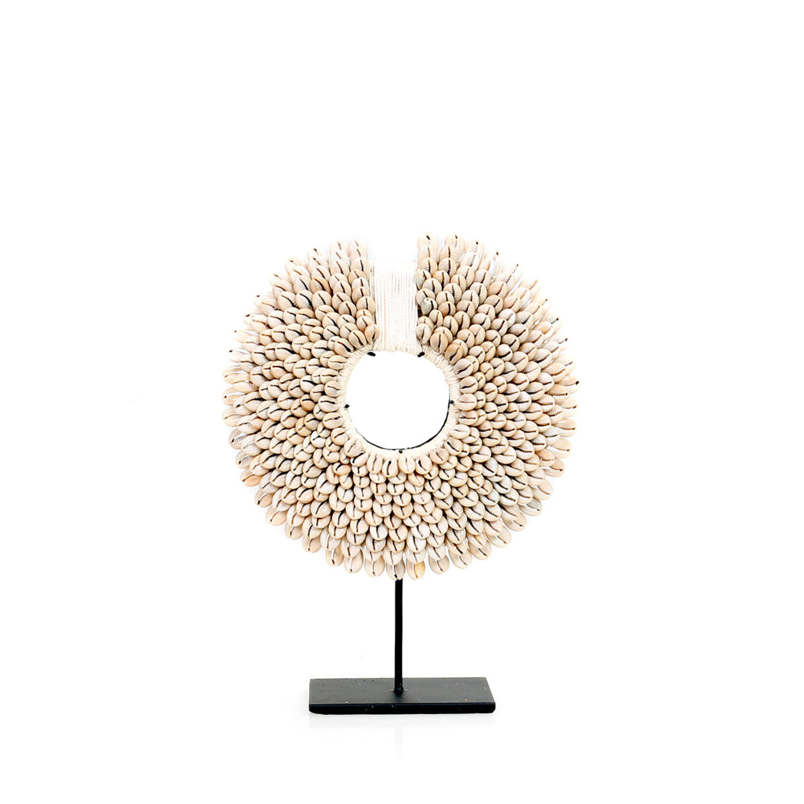 Bazar Bizar Antwerp The Papua Shell Disc on Stand - White - S