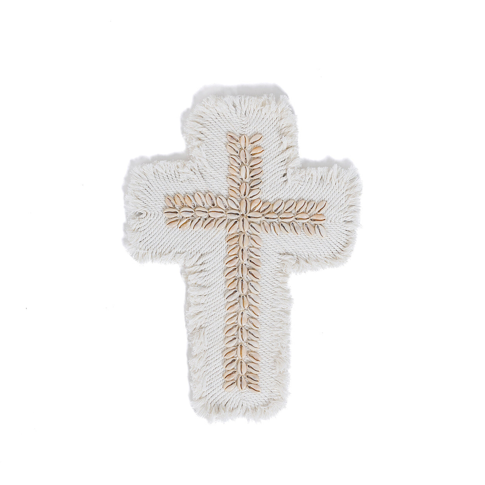 Bazar Bizar Antwerp The Macrame Cross - White