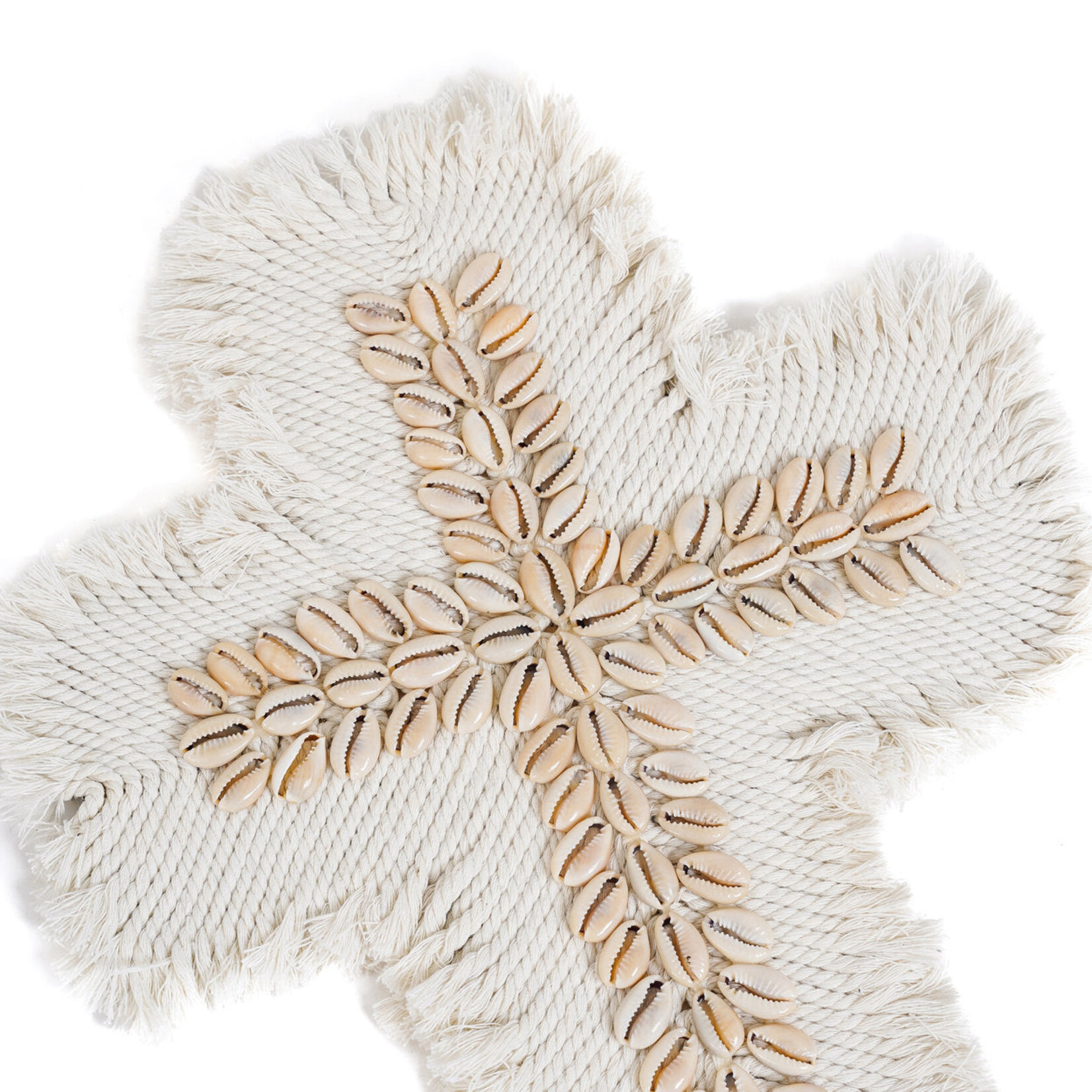 Bazar Bizar Antwerp The Macrame Cross - White