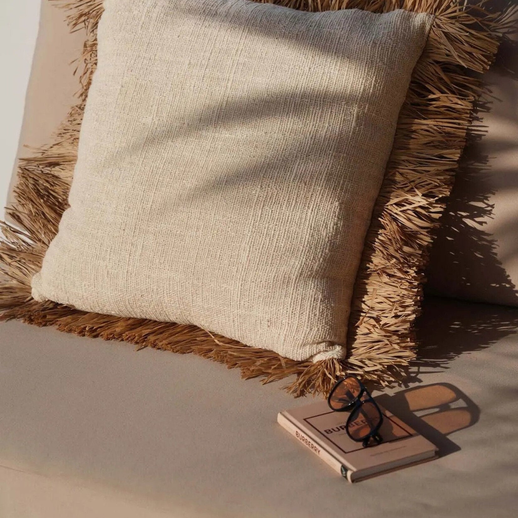 Bazar Bizar Antwerp The Saint Tropez Cushion Cover - Natural White - 60x60