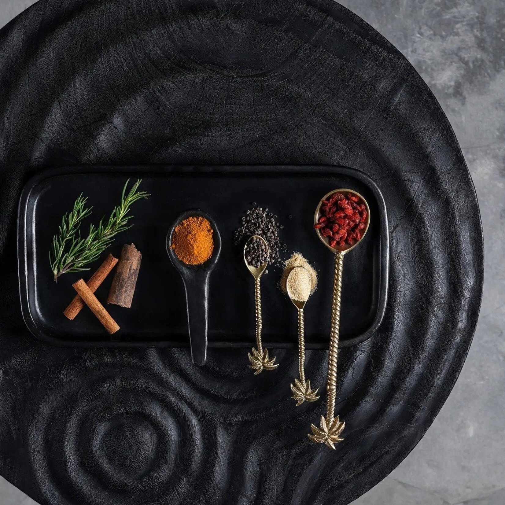 Bazar Bizar Antwerp The Palm Tree Tea Spoon - Gold