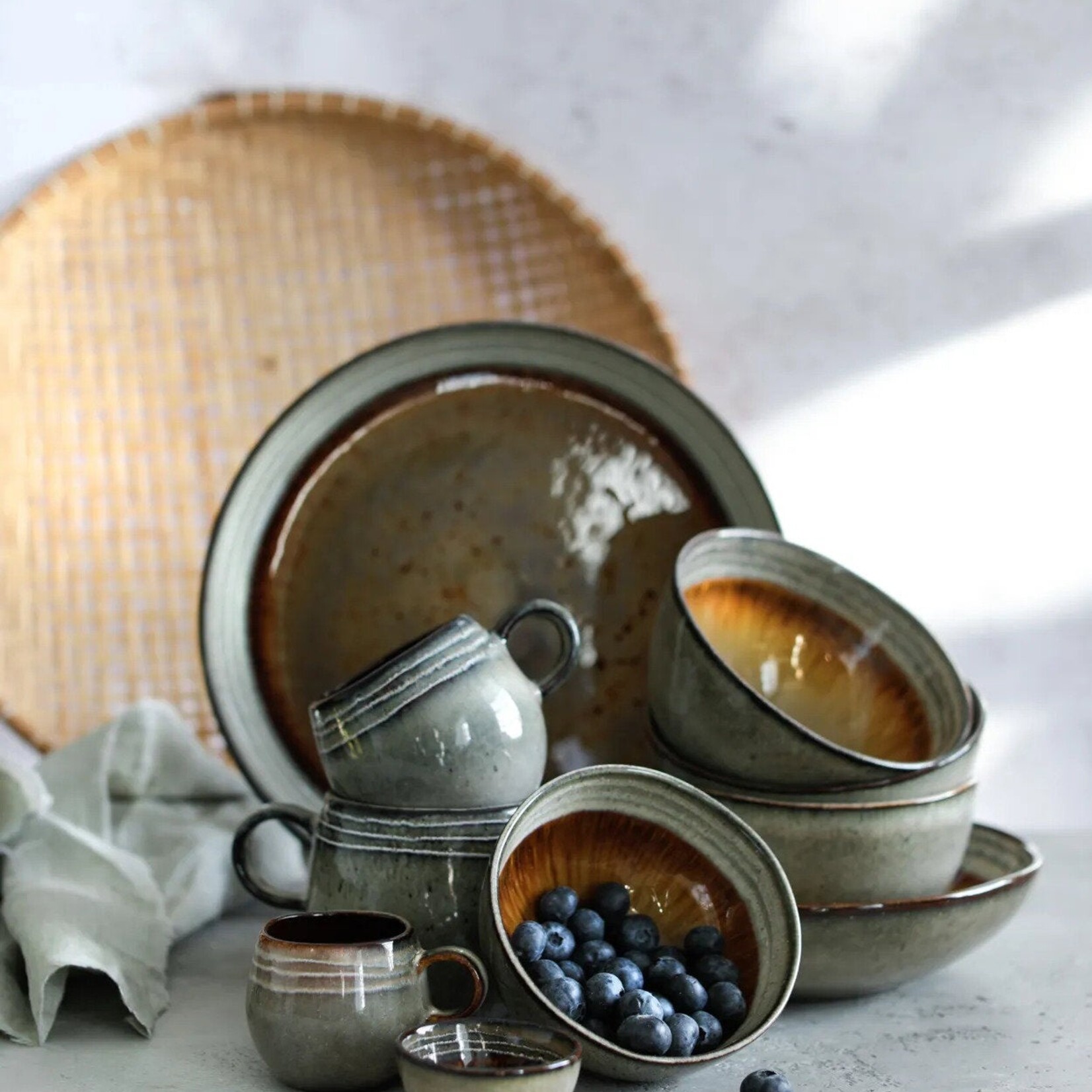 Bazar Bizar Antwerp The Comporta Pasta Plate - L - Set of 4