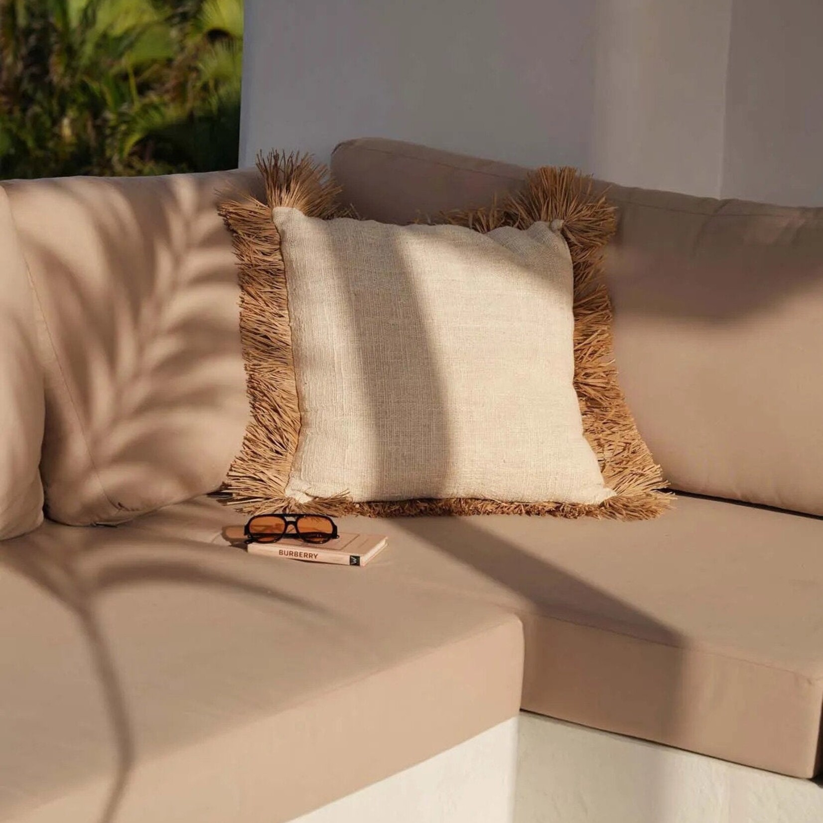 Bazar Bizar Antwerp The Saint Tropez Cushion Cover - Natural White - 60x60
