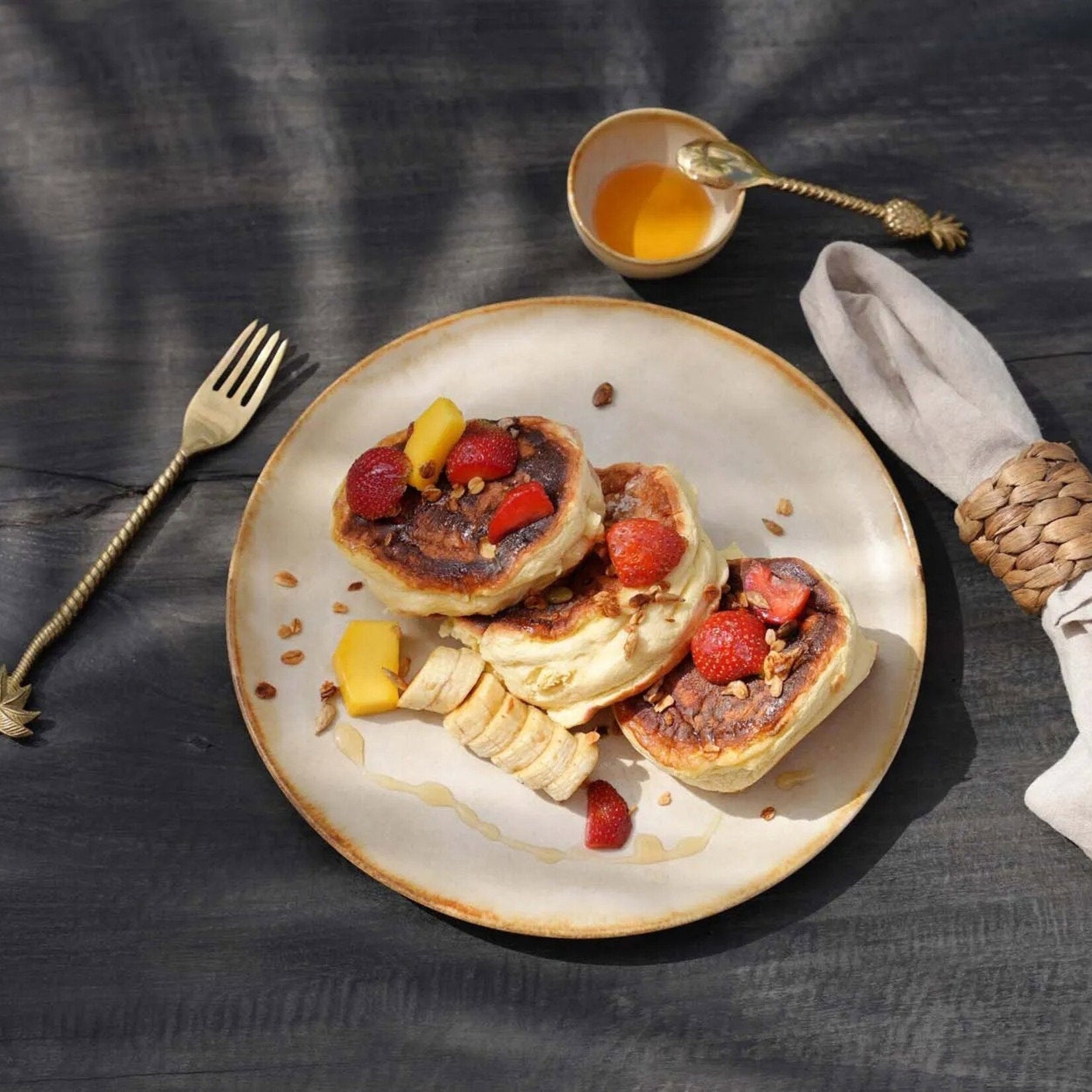 Bazar Bizar Antwerp The Pineapple Tea Spoon - Gold