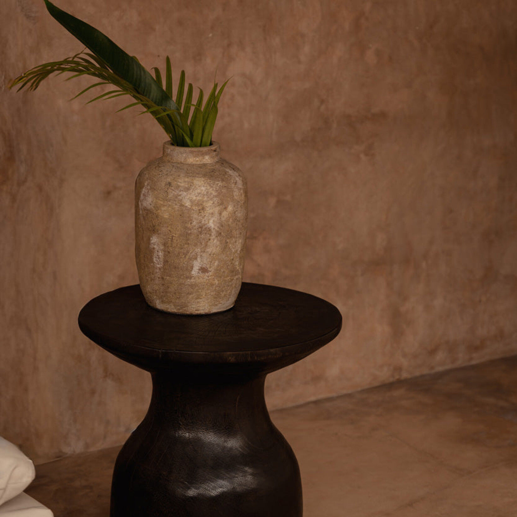 Bazar Bizar Antwerp The Hourglass Side Table - Dark Walnut