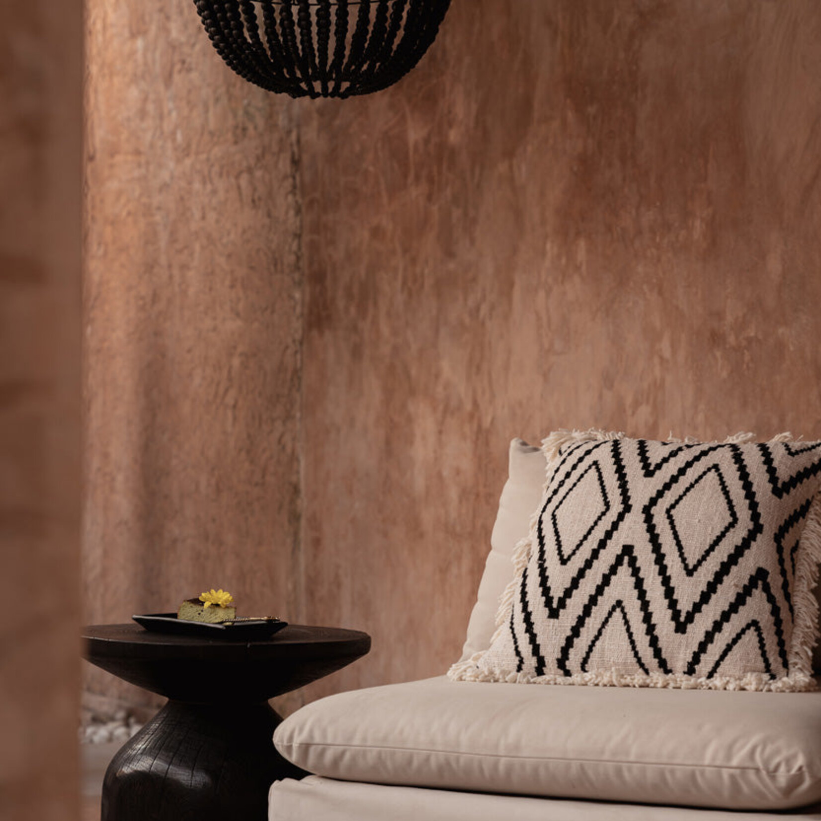 Bazar Bizar Antwerp The Drumline Side Table - Dark Walnut