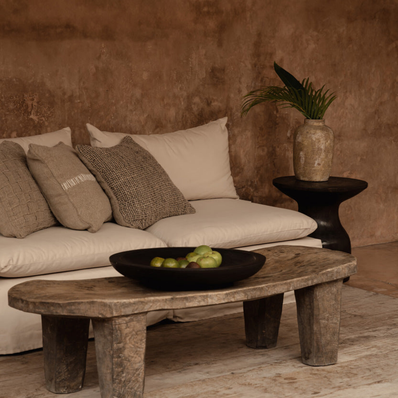 Bazar Bizar Antwerp The Hourglass Side Table - Dark Walnut
