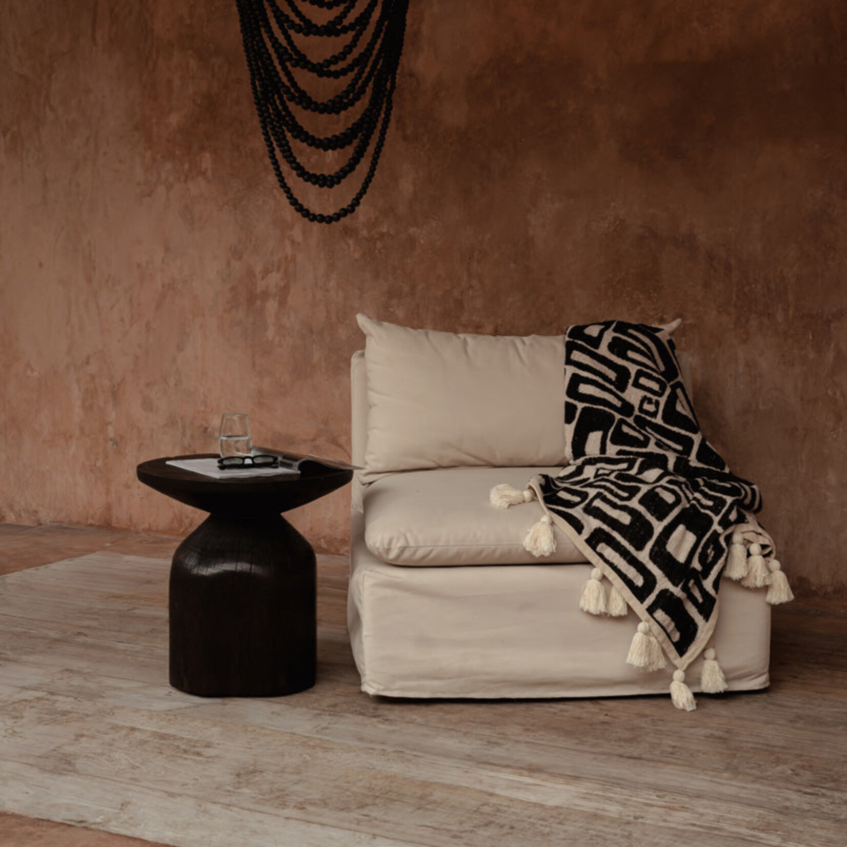 Bazar Bizar Antwerp The Drumline Side Table - Dark Walnut