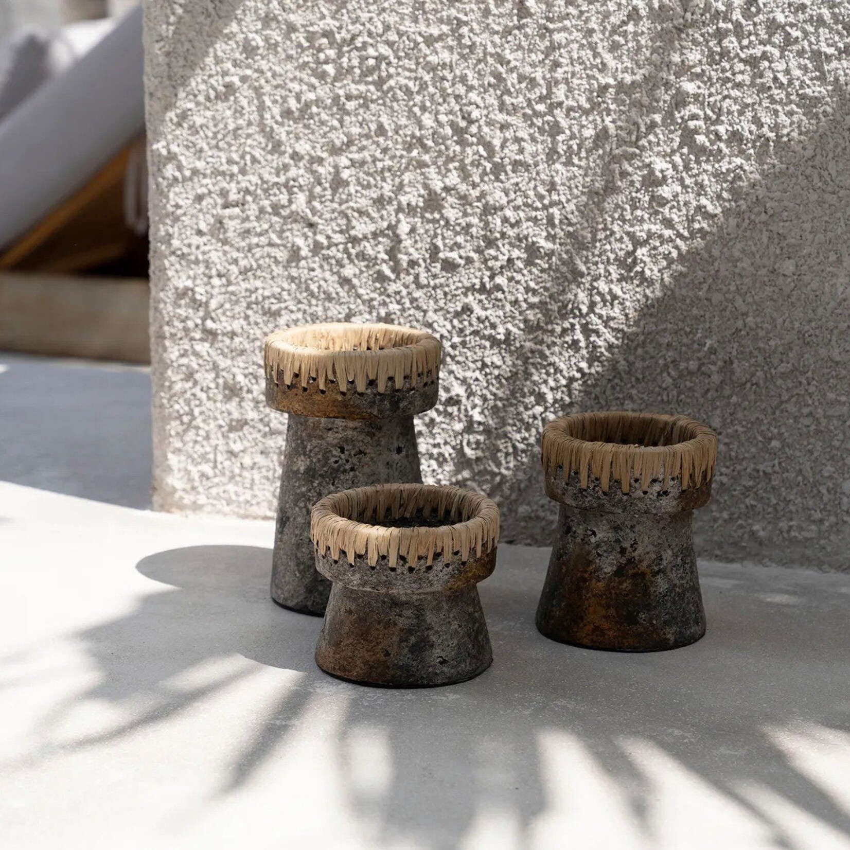 Bazar Bizar The Pretty Candle Holder - Antique Grey - S