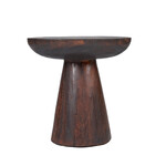 Bazar Bizar Antwerp The Cone Alone Side Table - Dark Walnut
