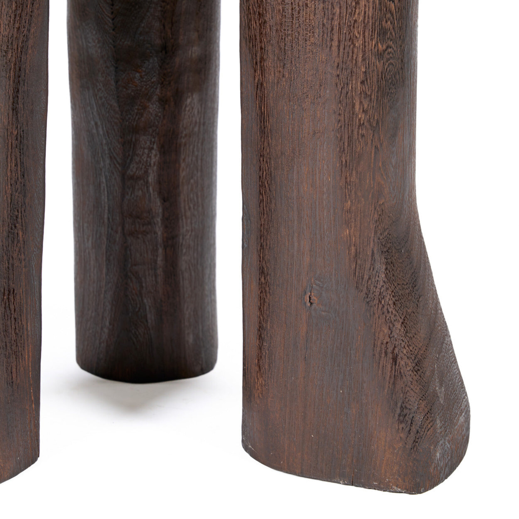 Bazar Bizar Antwerp The Java Tripod Side Table - Dark Walnut