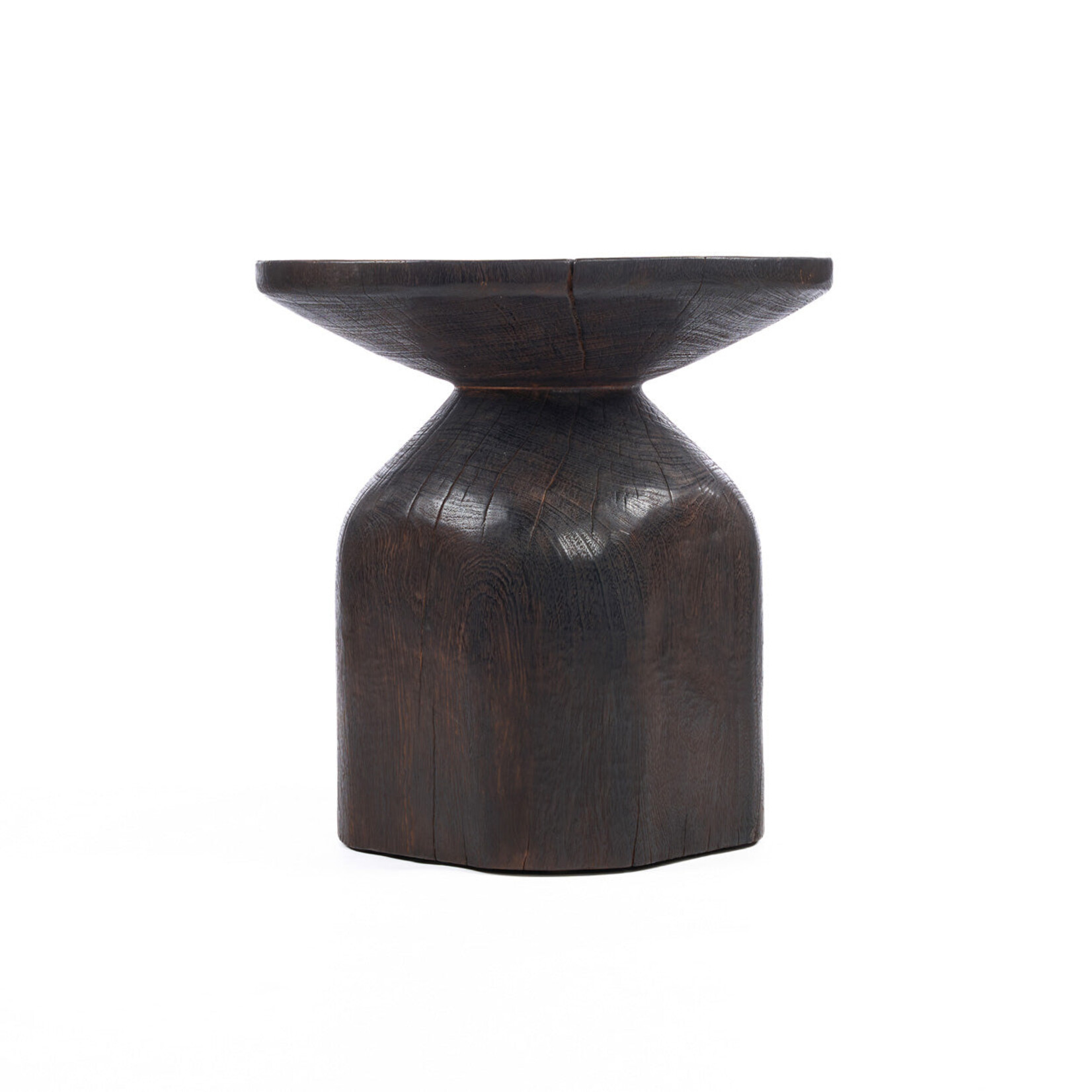 Bazar Bizar Antwerp The Drumline Side Table - Dark Walnut
