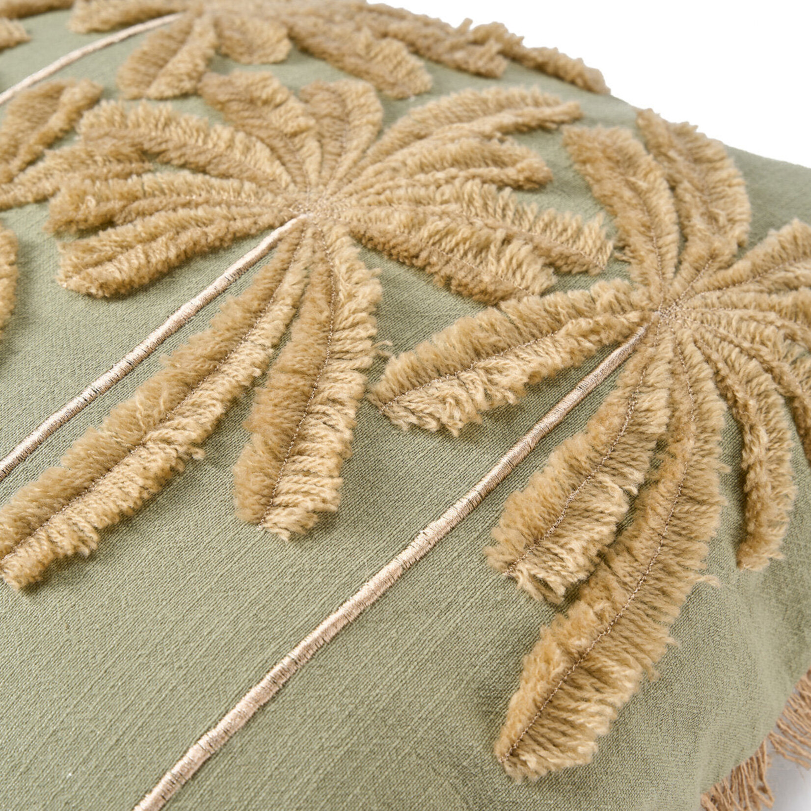 Bazar Bizar Antwerp The Tropical Breeze Cushion Cover - Forest Green