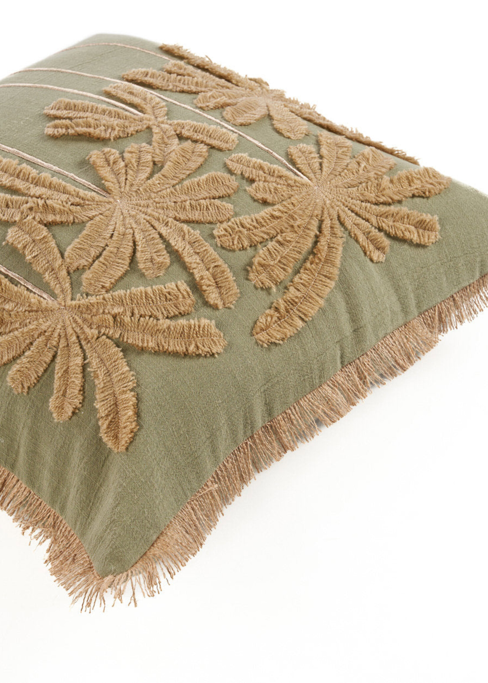 Bazar Bizar Antwerp The Tropical Breeze Cushion Cover - Forest Green