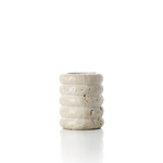 Bazar Bizar Antwerp The Travertine Ripple T-Light Holder - Beige - S