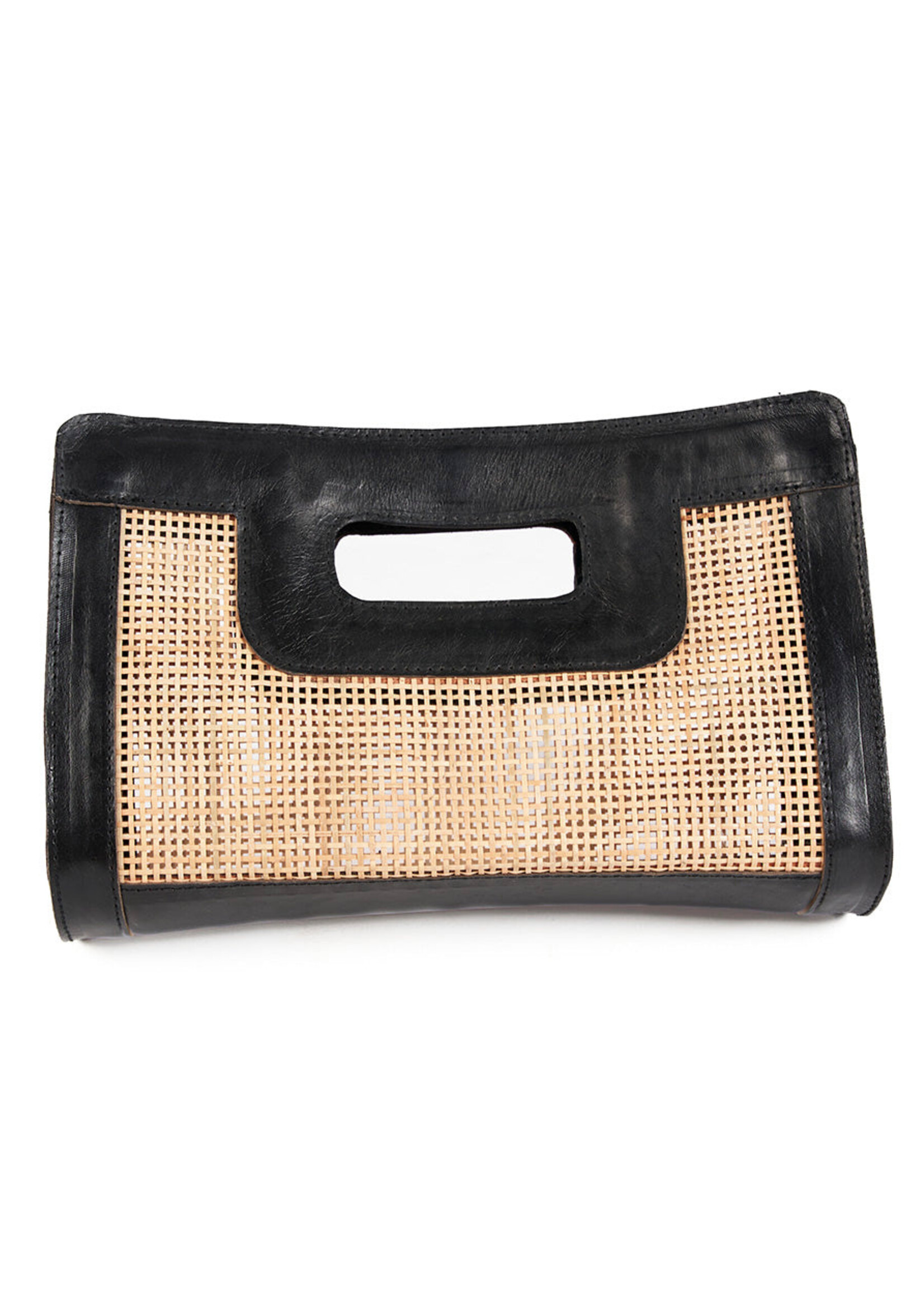 Bazar Bizar Antwerp The Riviera Noir Clutch - Natural Black