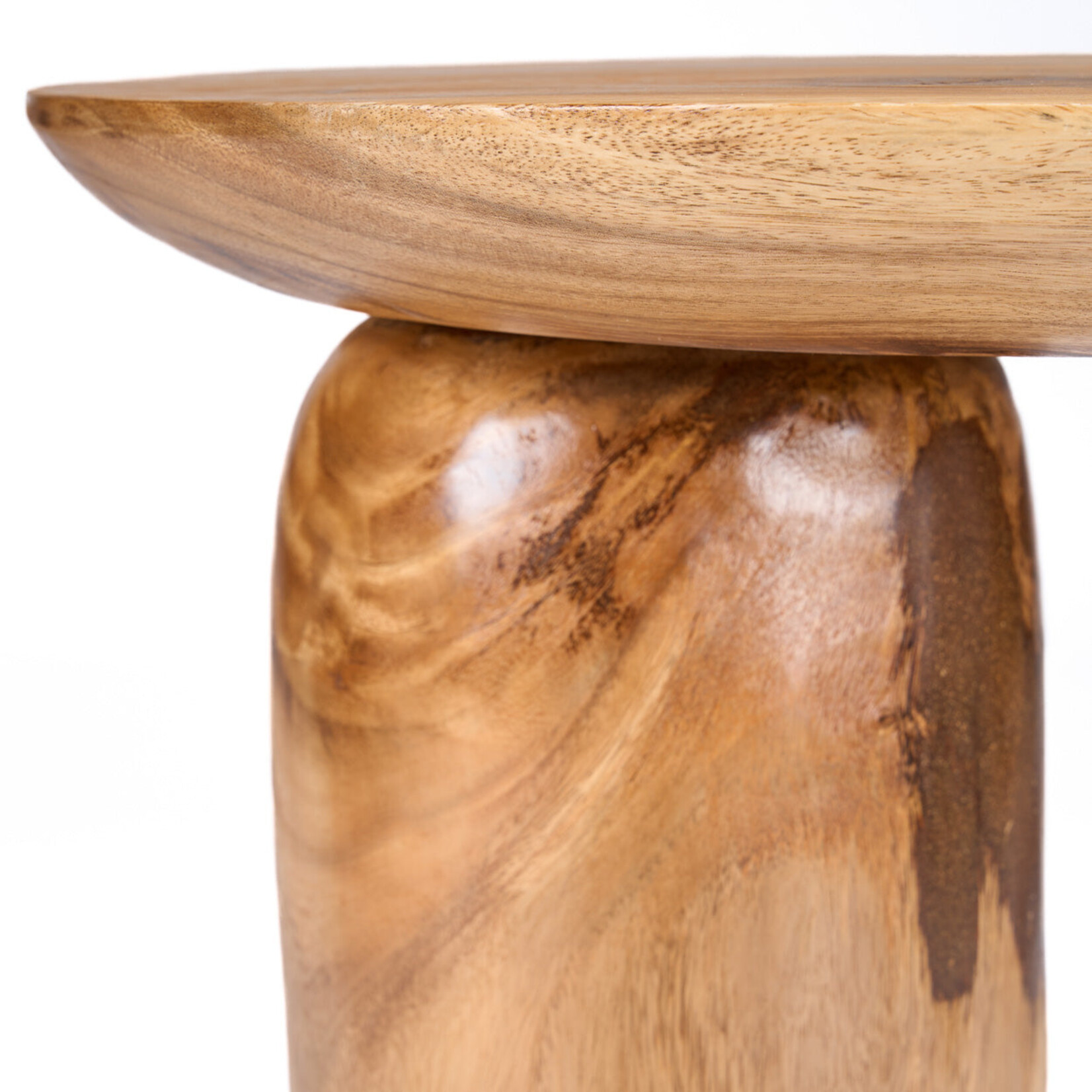Bazar Bizar Antwerp The Mango Drum Side Table - Natural