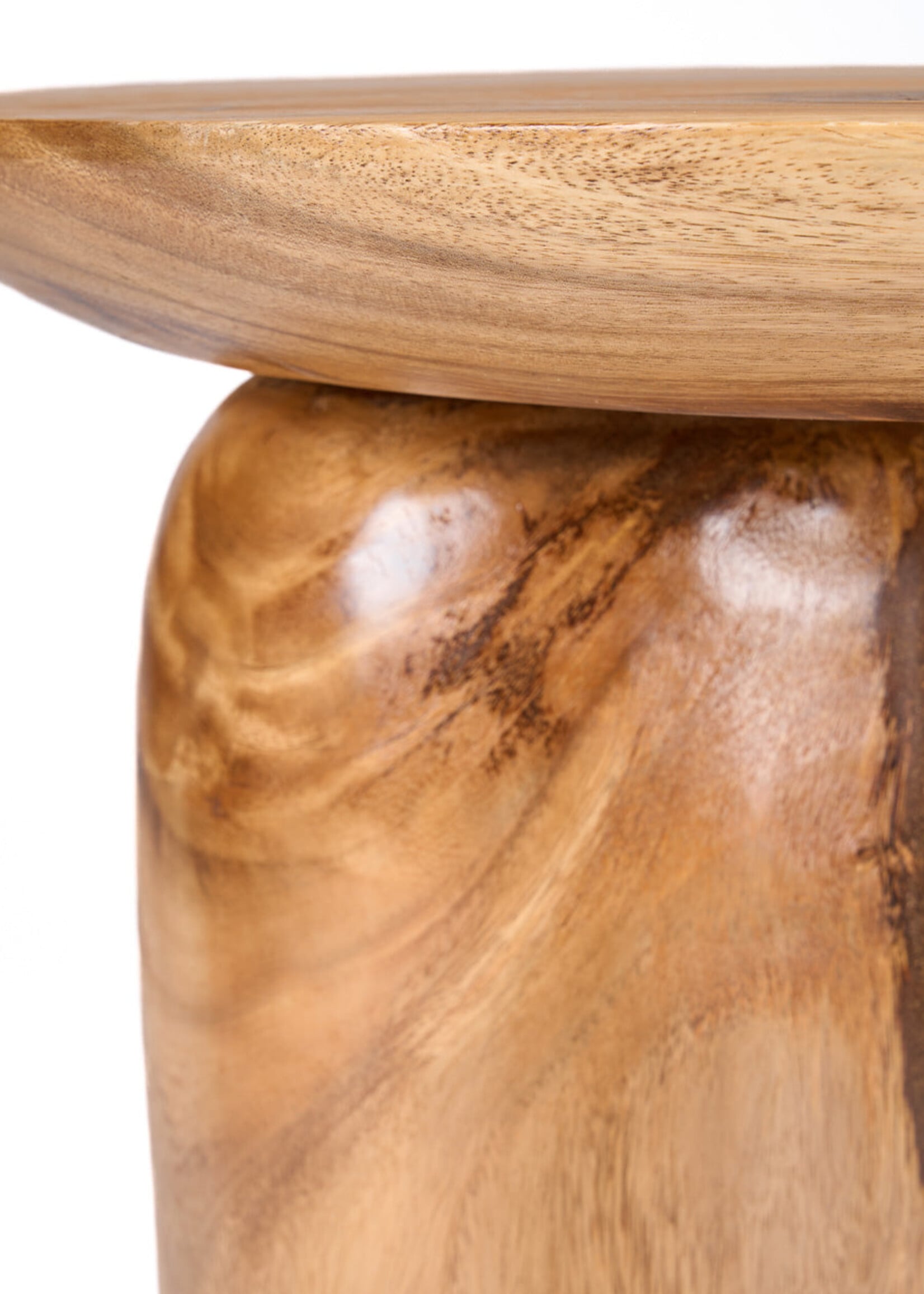Bazar Bizar Antwerp The Mango Drum Side Table - Natural