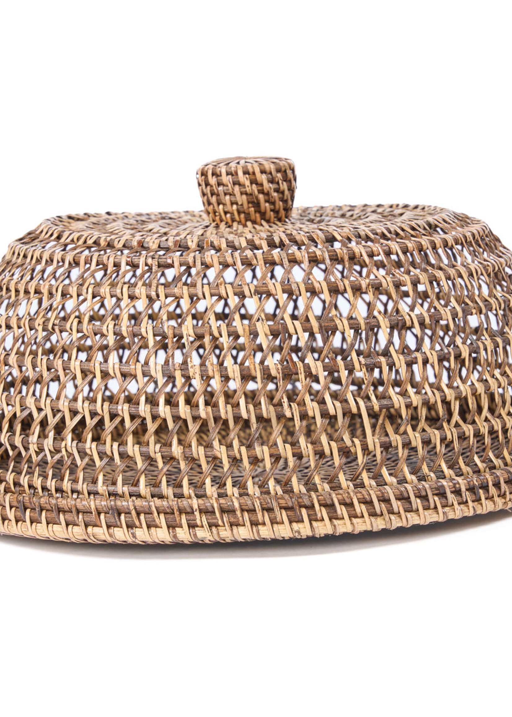 Bazar Bizar Antwerp The Rattan Food Cover - Natural Brown - L