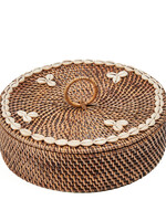 Bazar Bizar Antwerp The Rattan Compartment Basket - Natural Brown